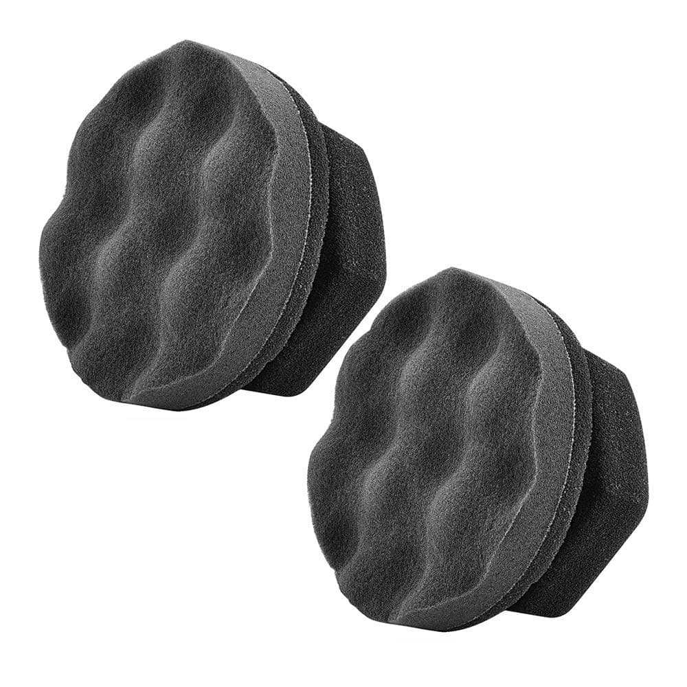 2 Pack Large Tire Shine Applicator Pad, Durable and Reusable Hex-Grip Tire Dressing Applicator Pad for Applying Tire Shine