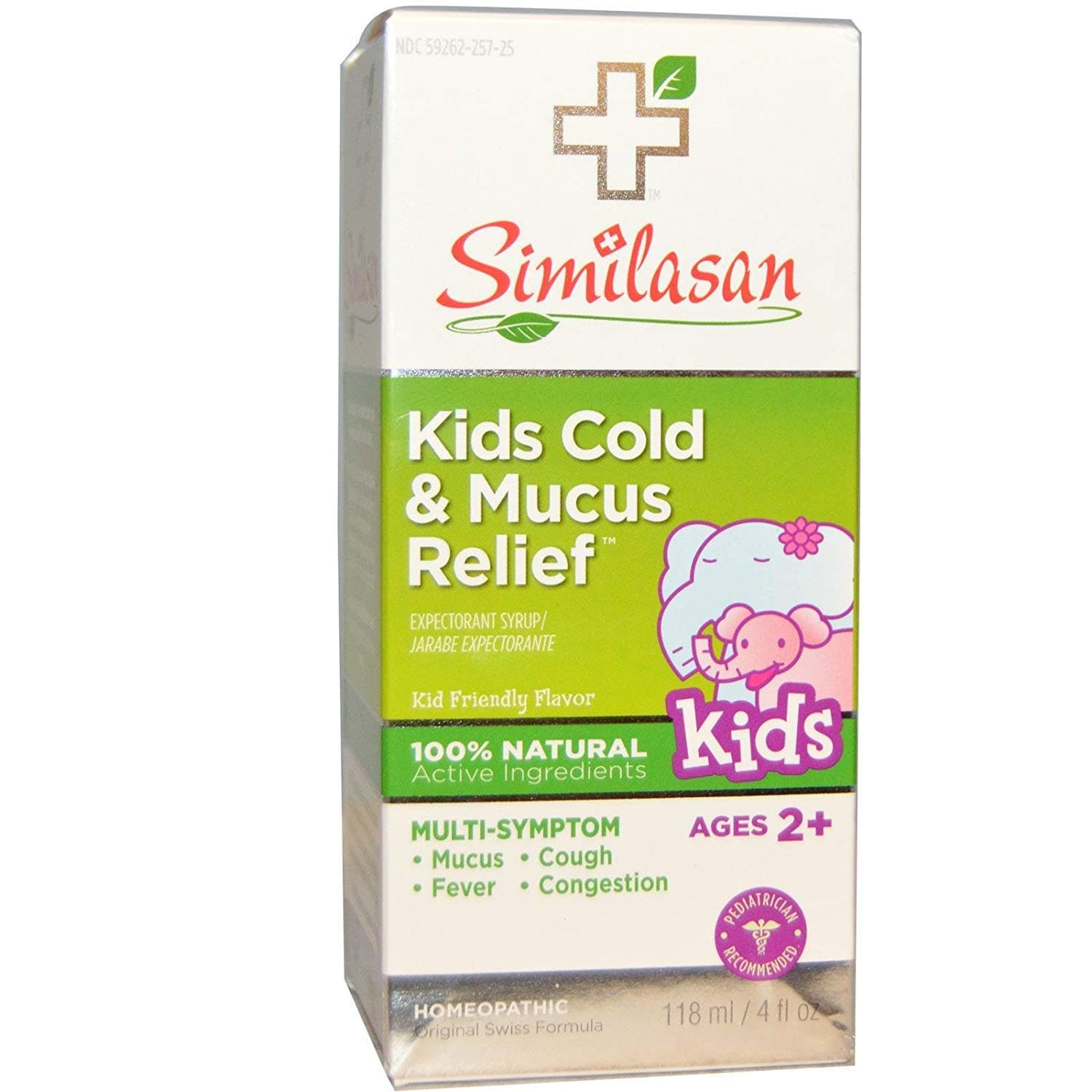 SimilasanKids Cold and Mucus Relief Cough Expectorant Syrup - 4 fl oz