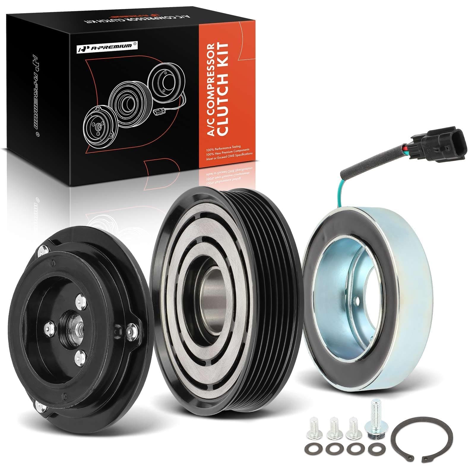 A-Premium A/C Compressor Clutch Kit Compatible with Nissan Rogue 2.5L 2008-2013