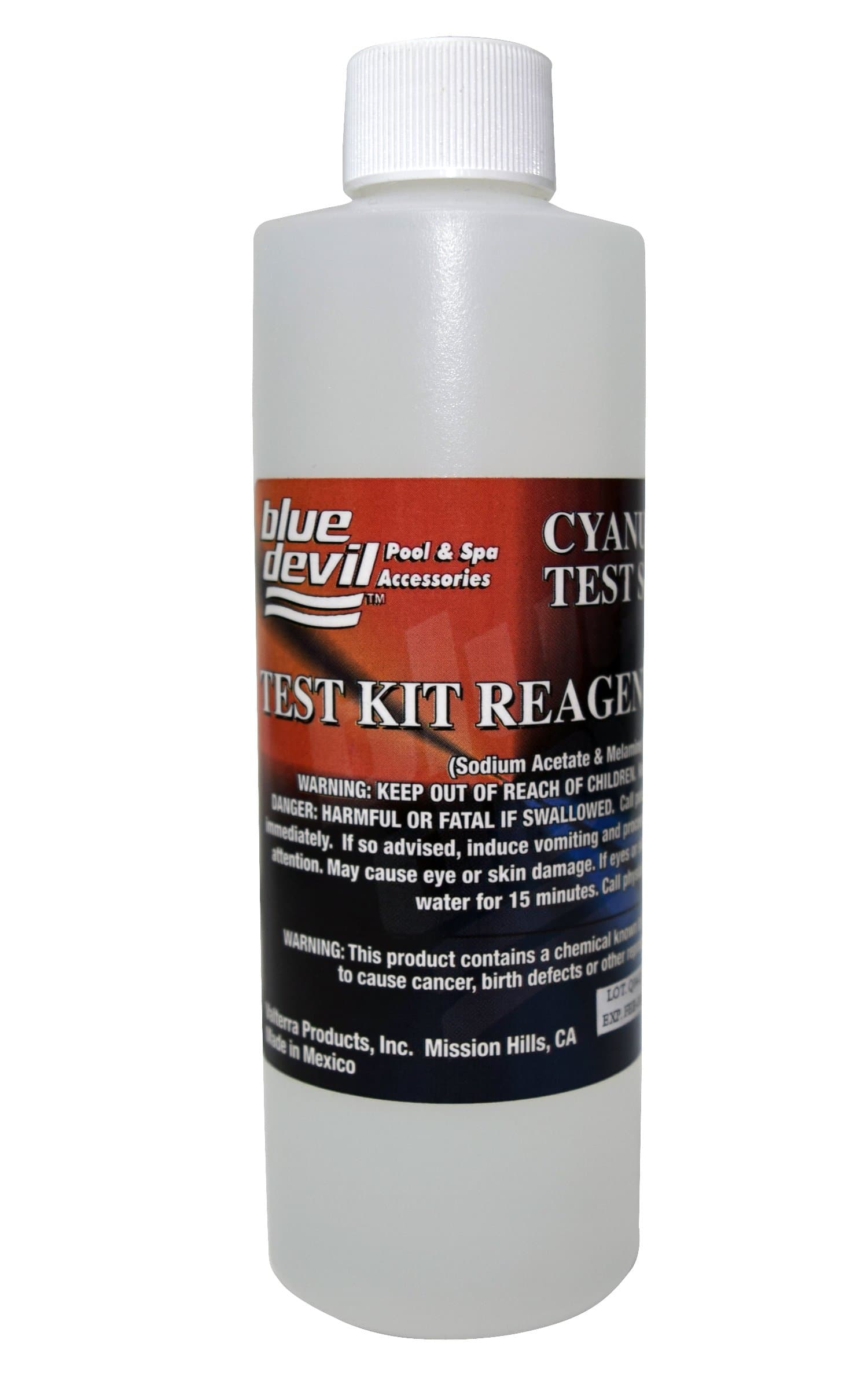 Blue Devil B7118 Cyanuric Acid Test, 8 oz Bottle