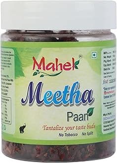 Mahek Meetha Paan 150Gm | Mukhwas Mouth Fresheners | Traditional Indian Sweet Paan Flavour | After Meal Digestive | No Tobacco No Supari | Refreshing Saunf Blend
