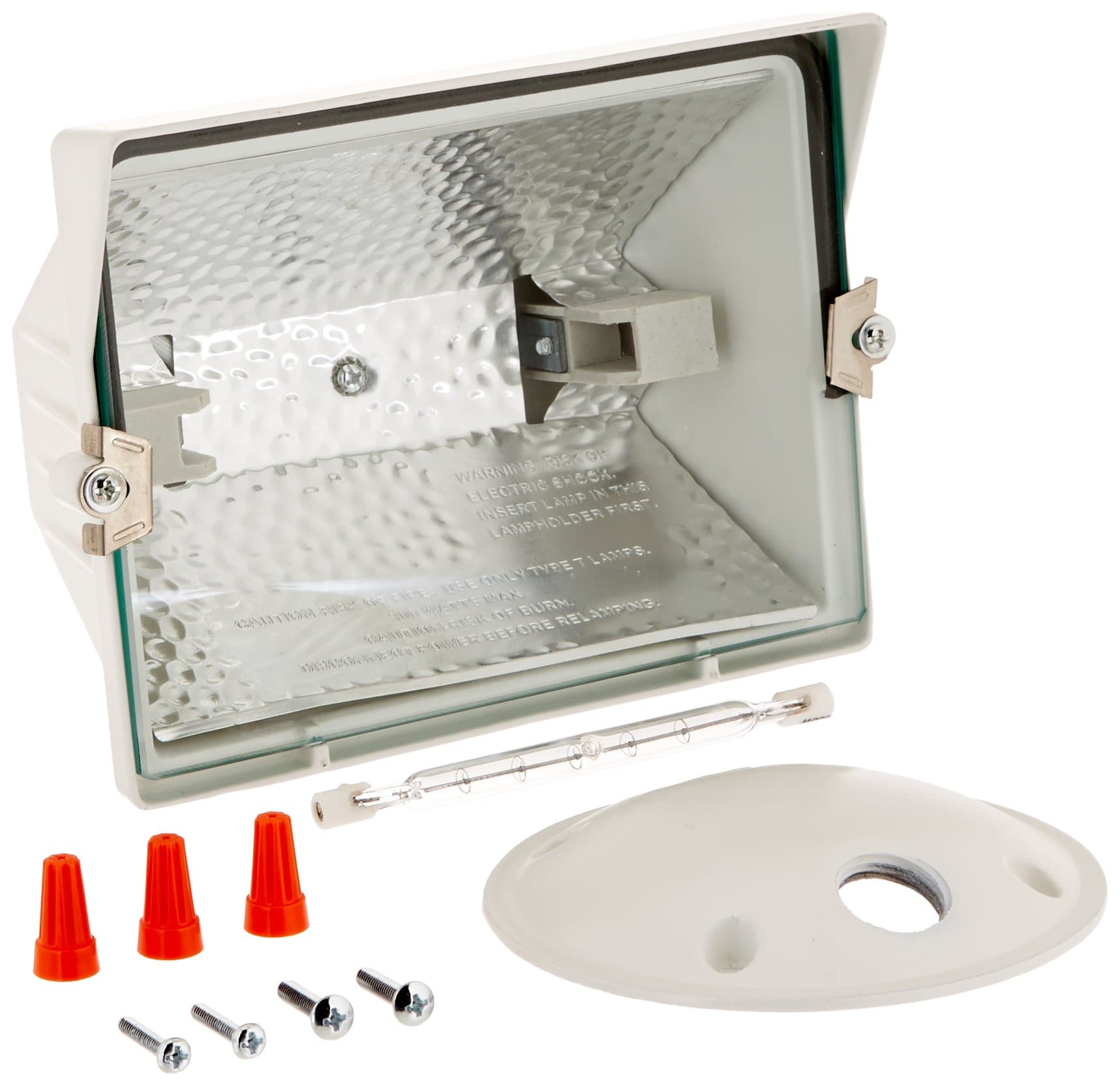 EATON Lighting WQ300 300W Halogen Floodlight, White