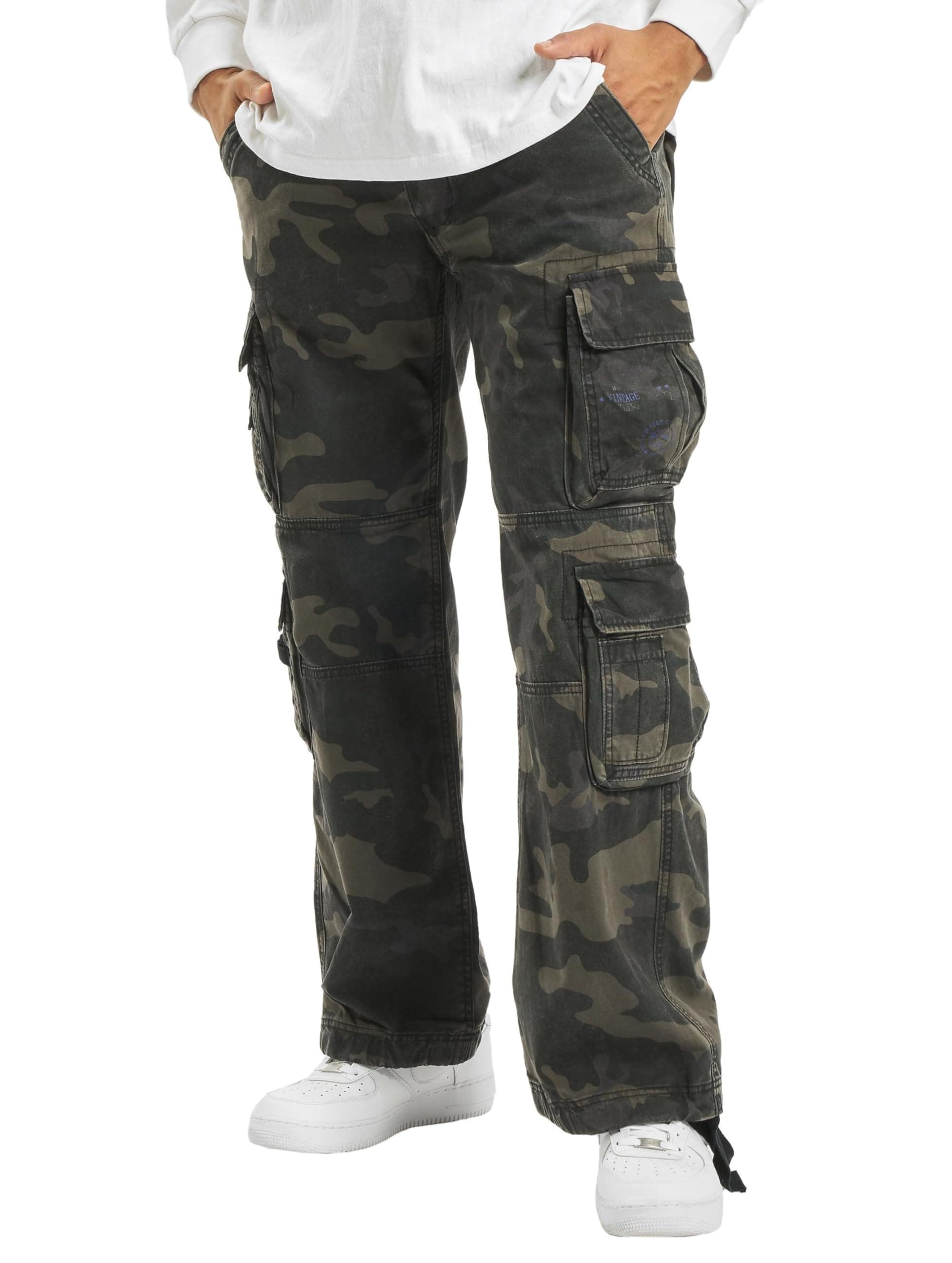 Authentic Cargo Pants for Men - Extra Long Drawstring, Rear and Cargo Pockets, and Belt and Hanging Loops