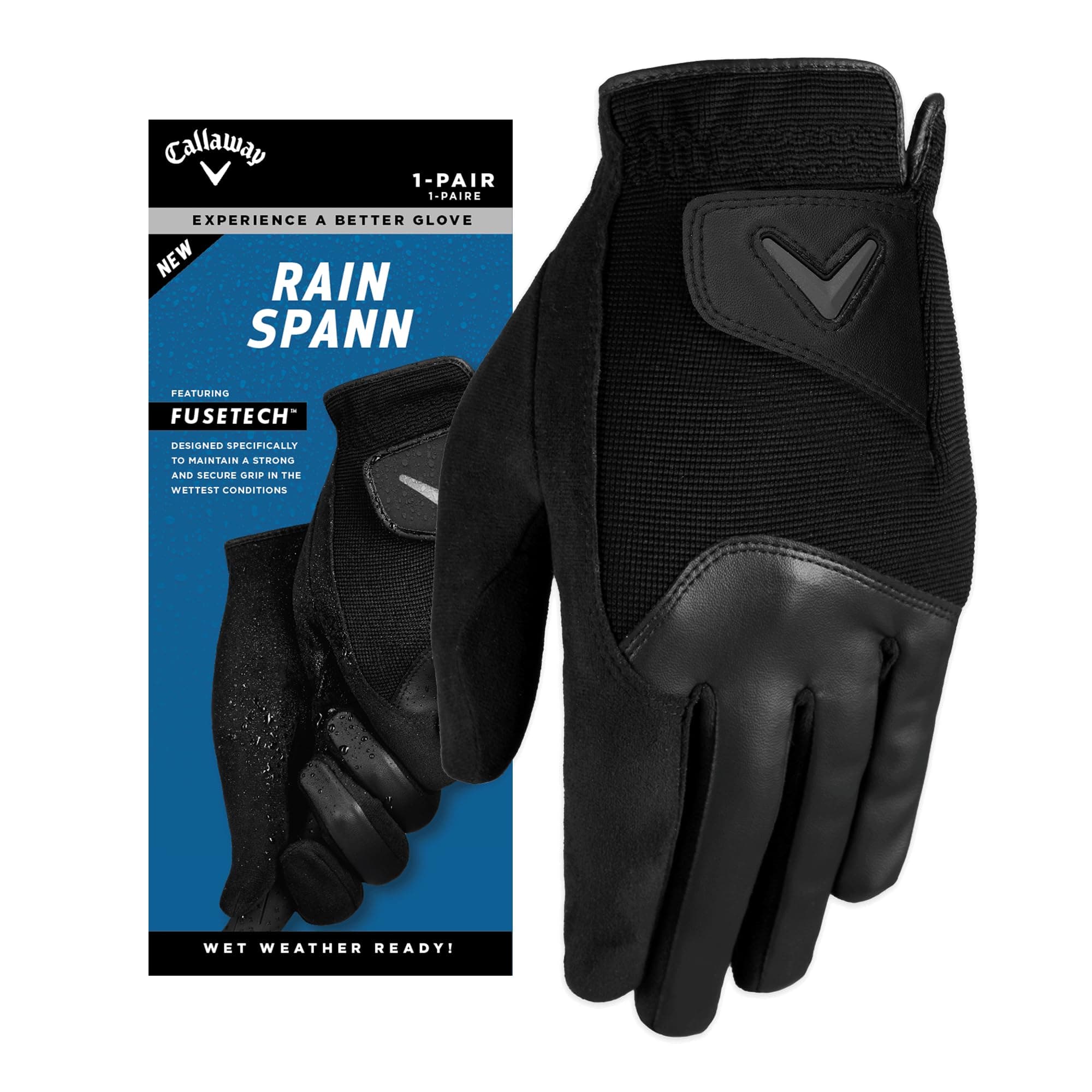 Nylon Golf Rainspann Winter Gloves (2-Pack) (Standard, Medium)
