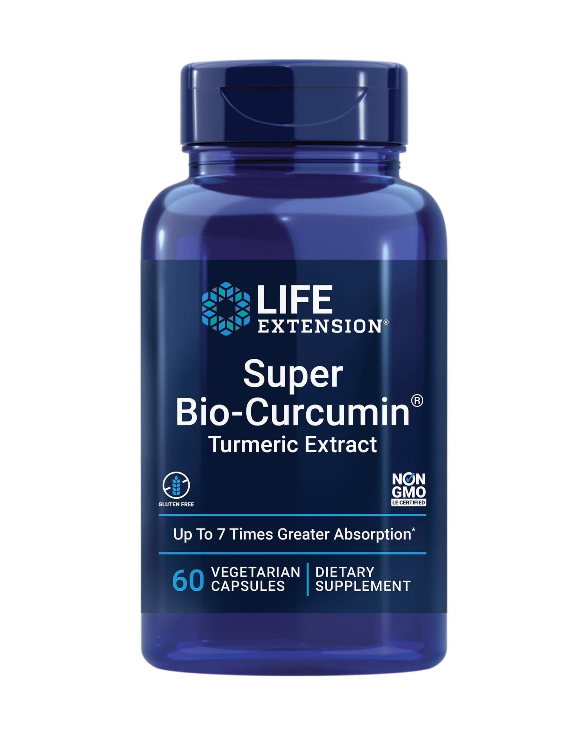 Super Bio-Curcumin Turmeric Extract – Highly-Absorbable Curcumin for Whole-Body Health Support – Gluten-Free, Non-GMO, Vegetarian – 60 Vegetarian Capsules
