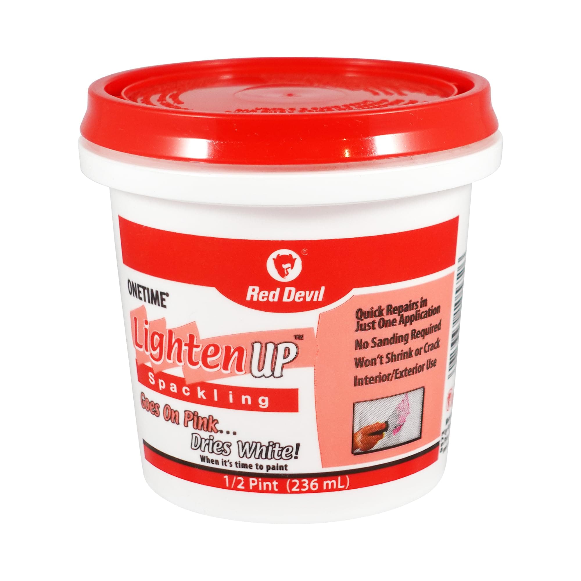 0572 ONETIME Lighten Up Lightweight Spackling, 1/2 Pint