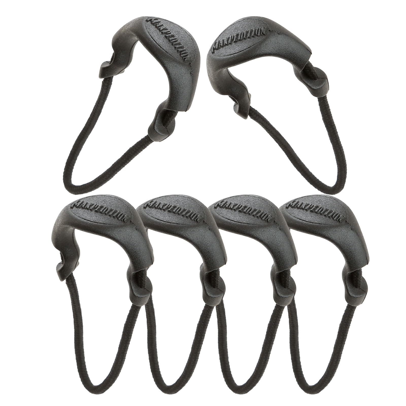 Maxpedition Positive Grip Zipper Pulls (Pack of 6) (Large) (Black)