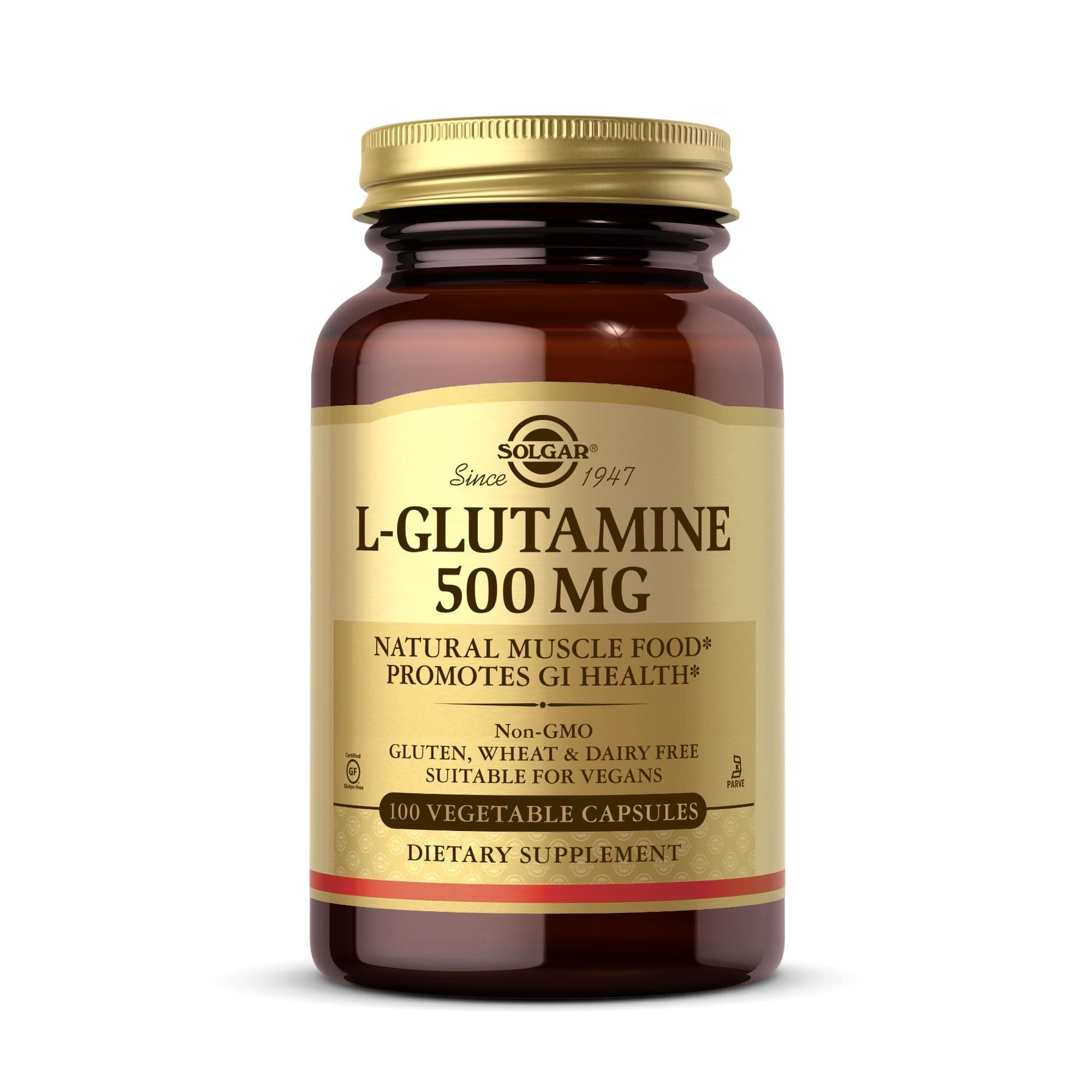 L-Glutamine, 500 mg - 100 Capsules