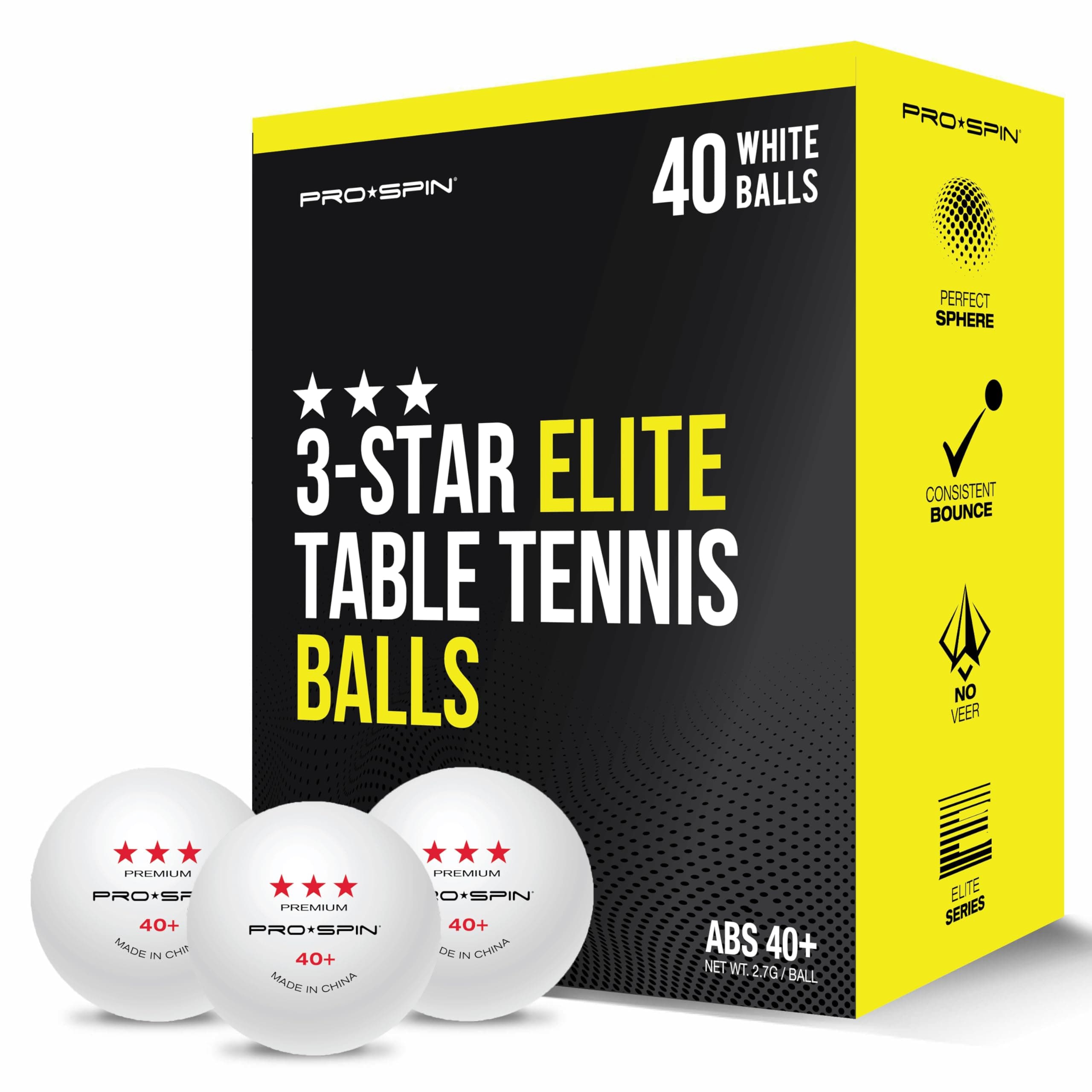 Ping Pong Balls – 3-Star ITTF-Approved Premium Table Tennis Balls | High-Performance 40+ ABS Professional Quality for Indoor & Outdoor Games
