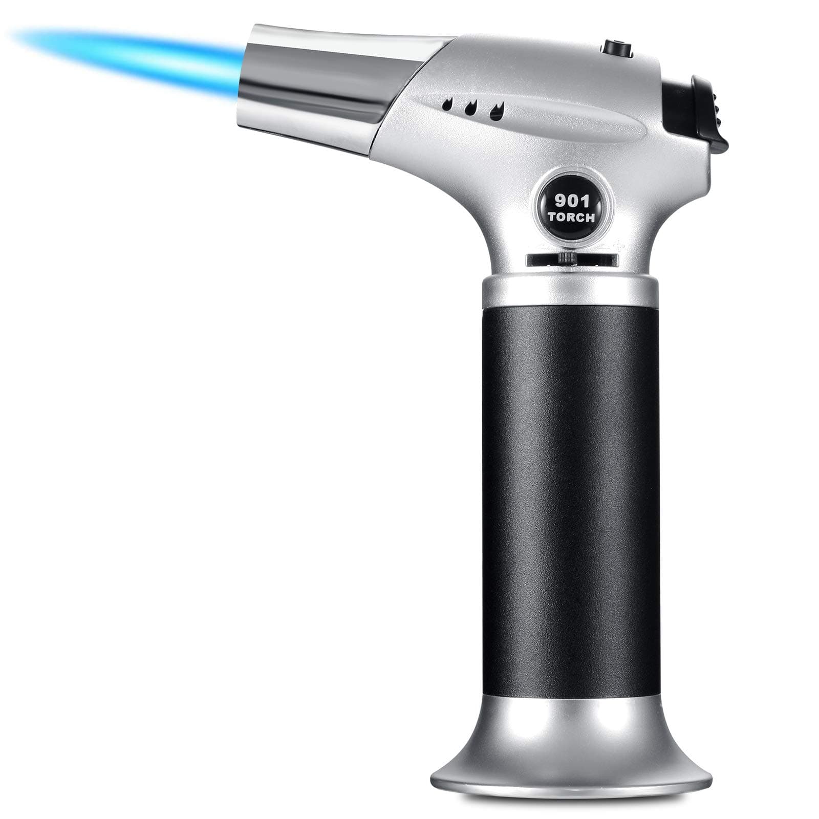 Aurora & Tithonus Torche01 Kitchen Blow Torch with Adjustable Flame (Butane Gas Not Included), Metal