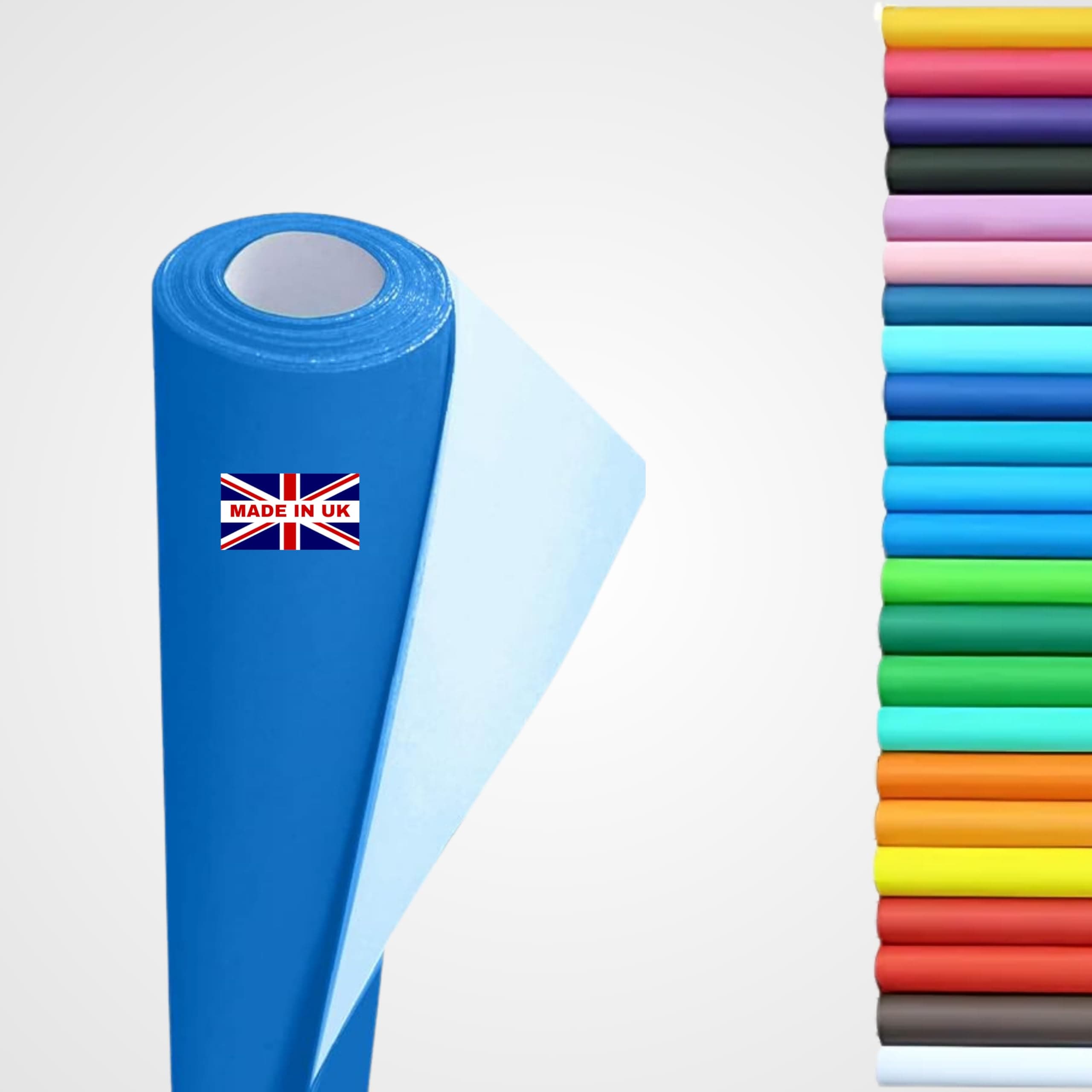 – Wrapping Paper roll, Large Display Poster Paper Roll, Backing Paper 10m x 76cm - 80gsm Art, School Craft, Packing, Table Runner, Notice Boards, Drawing, Painting, Backdrop, Kraft Paper. (Royal Blue)