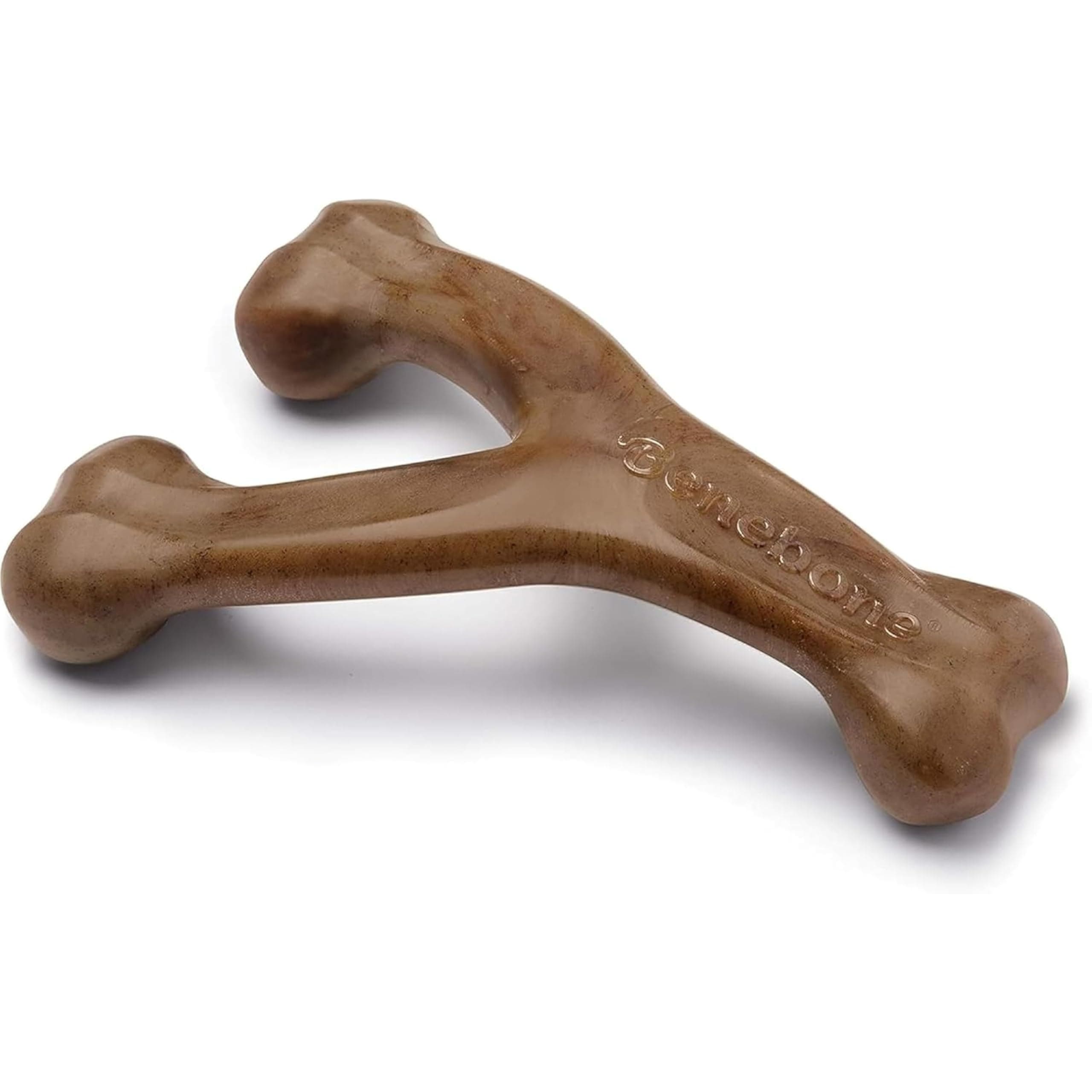 Benebone Wishbone Bacon Chew Dog Toy - SMALL