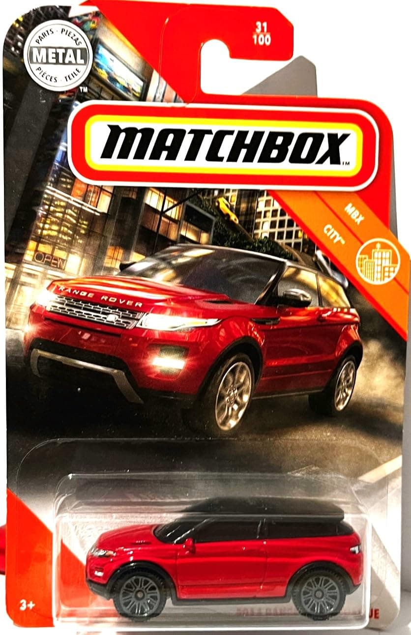– Matchbox 2014 Range Rovers Evoque, MBX City 31/100 Red