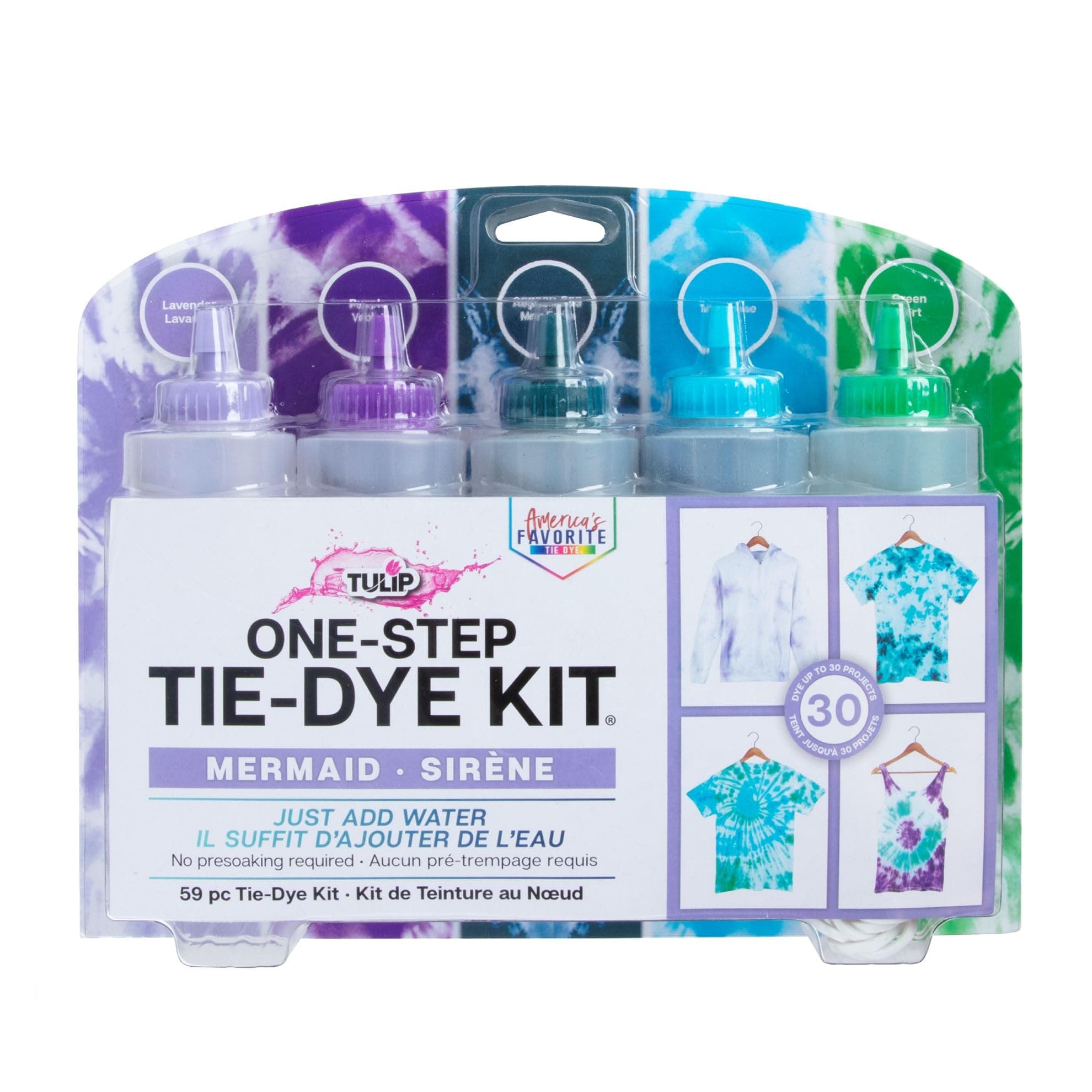 One-Step Tie-Dye Kit Tulip One Step Tie Dye Kit 5 Color Mermaid