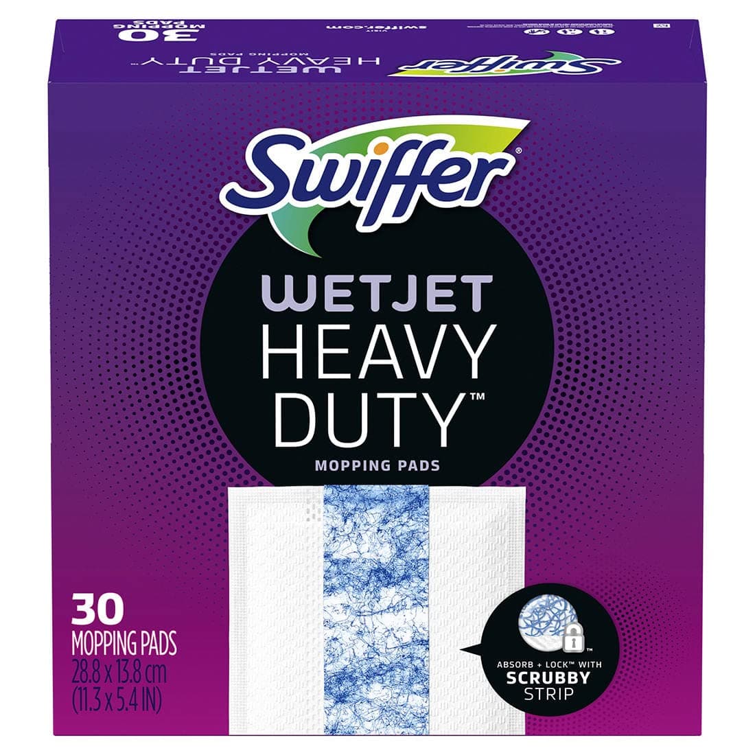 WetJet Heavy Duty Mopping Pad Refill, 30 Count