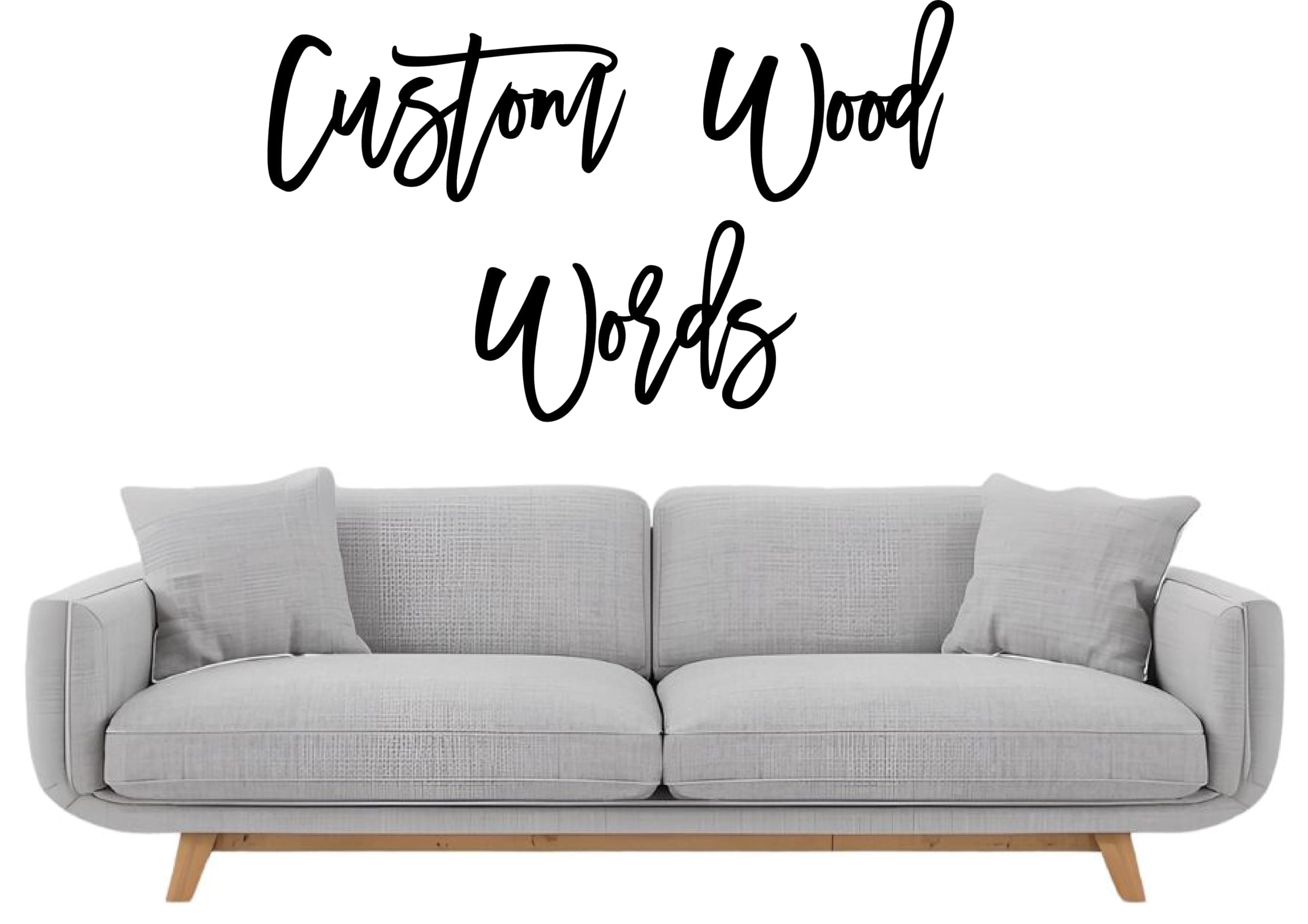 Custom Cursive Wood Word Sign – Personalized Maple Wall Décor for Nursery, Home, or Events