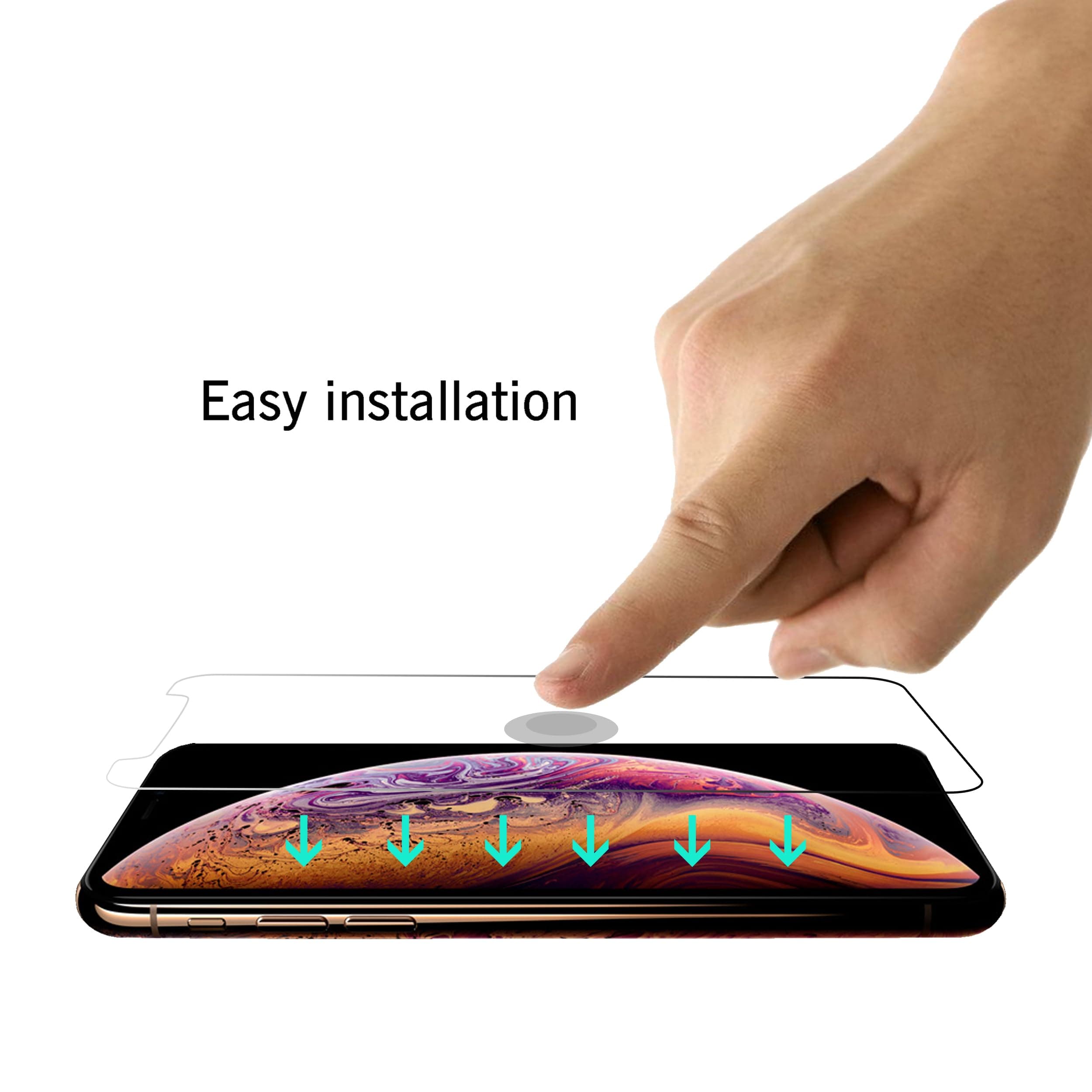 Ailun Screen Protector for iPhone Xs Max (6.5inch 2018 Release), [3 Pack], 0.33mm Tempered Glass, iPhone Xs Max (6.5inch 2018 Release), Anti-Scratch, Case Friendly, Siania Retail Package