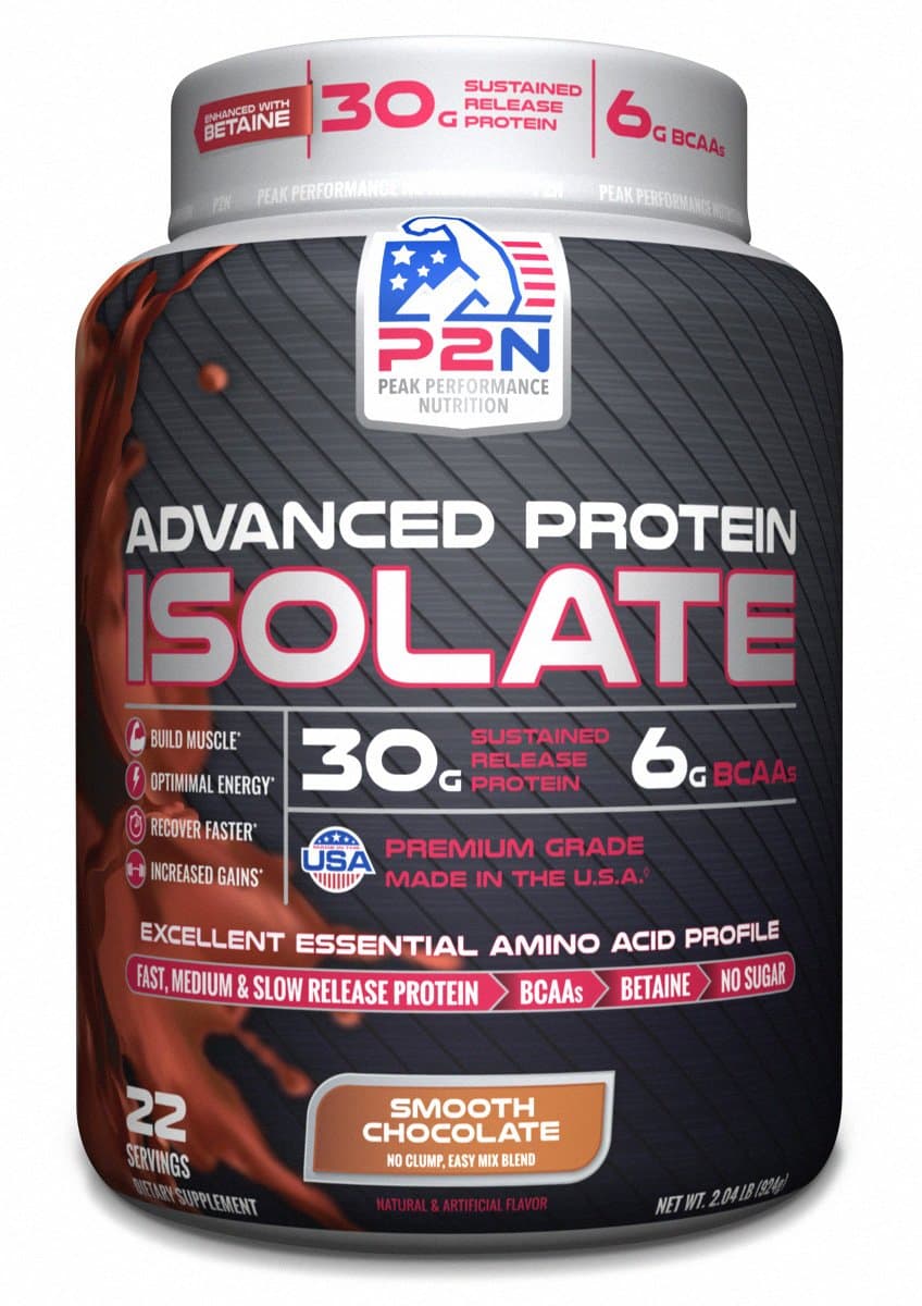 P2N Peak Performance Nutrition P2N Advanced Protein Isolate, Chocolate, 2 Pound