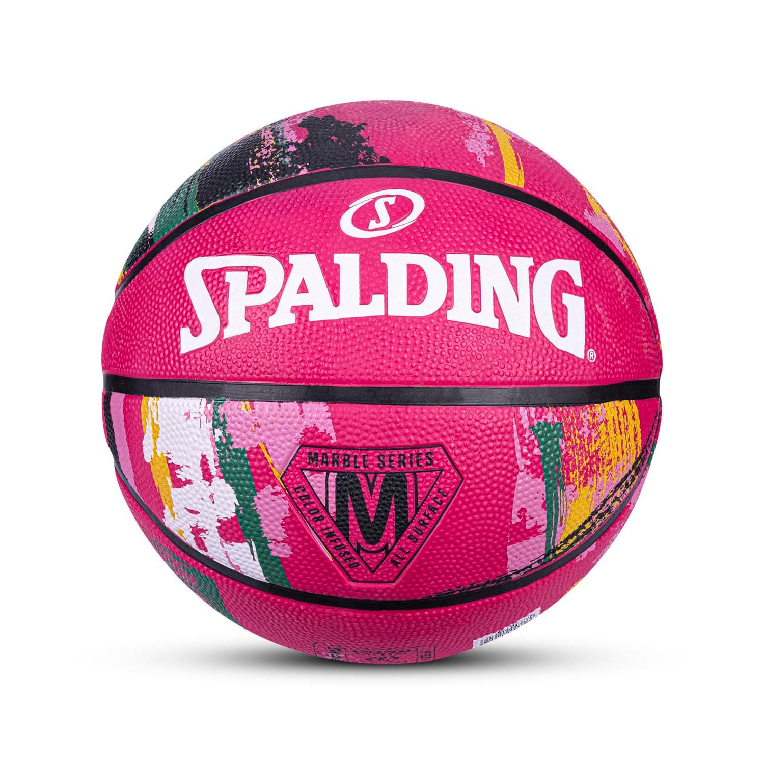 Spalding マーブルラバーバスケットボール(ピンク) 6