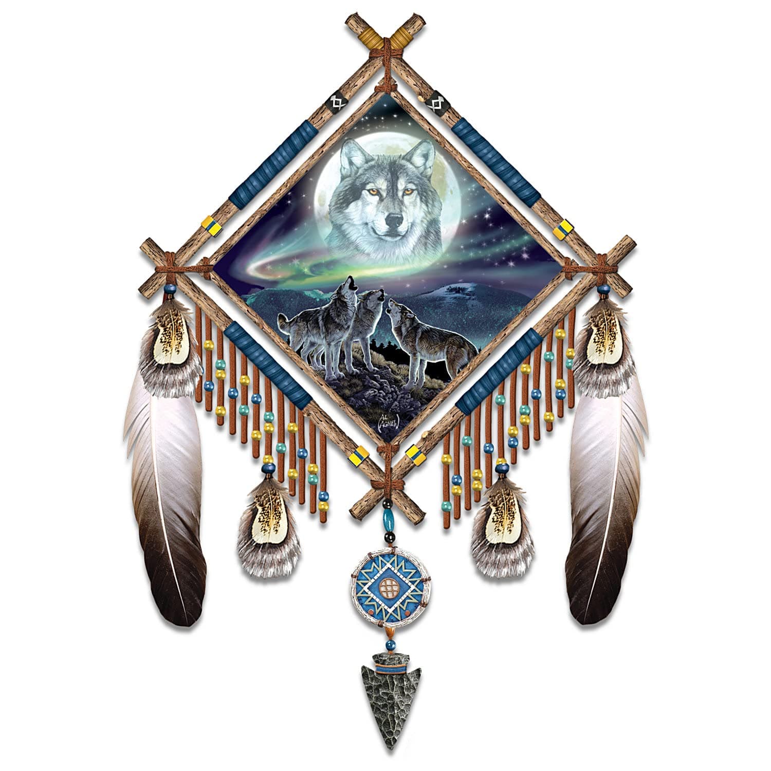 Summoning The Pack Native American-Inspired Wall Decor Dreamcatcher