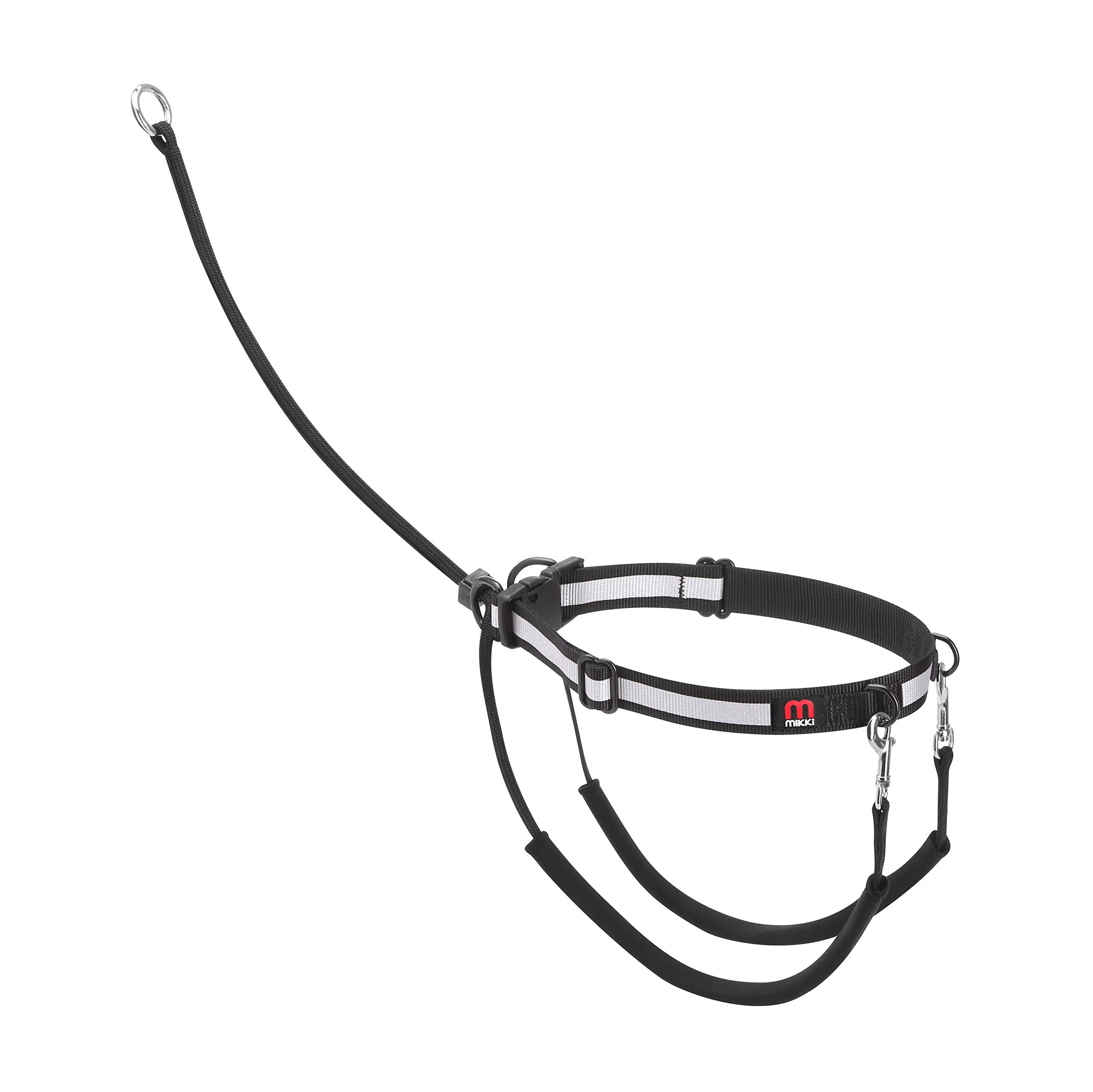 Mikki Dog, Puppy Anti Pull Harness Halter -No More Pulling, Tugging or Choking -Fit all Leads -Small,Black