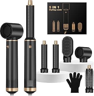 Magic Styler 5 in 1 Hair Styler, 1000W Air Styler, Detachable Hair Styler Tools for Drying Curling Straightening, Magic Hair Styler Air Styler for All Hair Type/Length