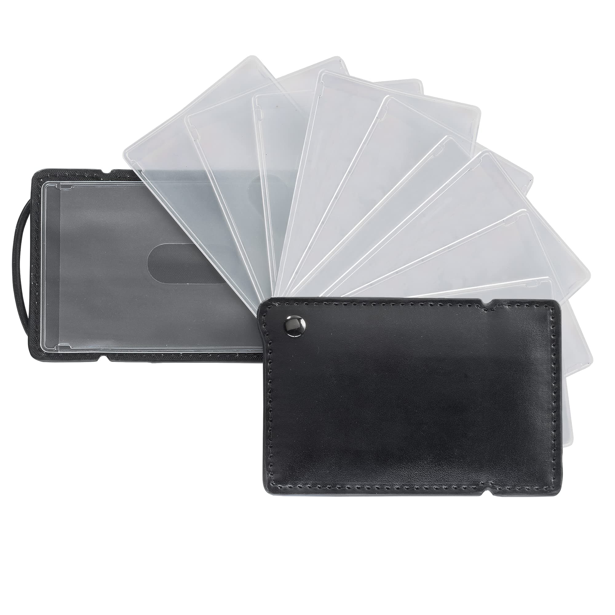 Smooth TripFaux Leather Slim RFID Wallet with Ten Easy Access ID and Credit Card Sleeves