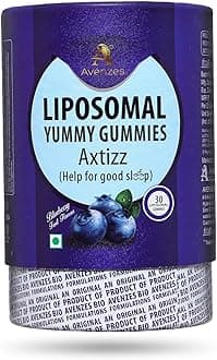 - Liposomal Yummy Gummies Axtizz For Deep Sleep & Relaxation With Liposomal Melatonin, Chamomile & Vitamin B6 | Blueberry Flavor | 0 Side Effects, 0 Sugar, Vegan | 30 Days Pack (30 count (Pack of 1))