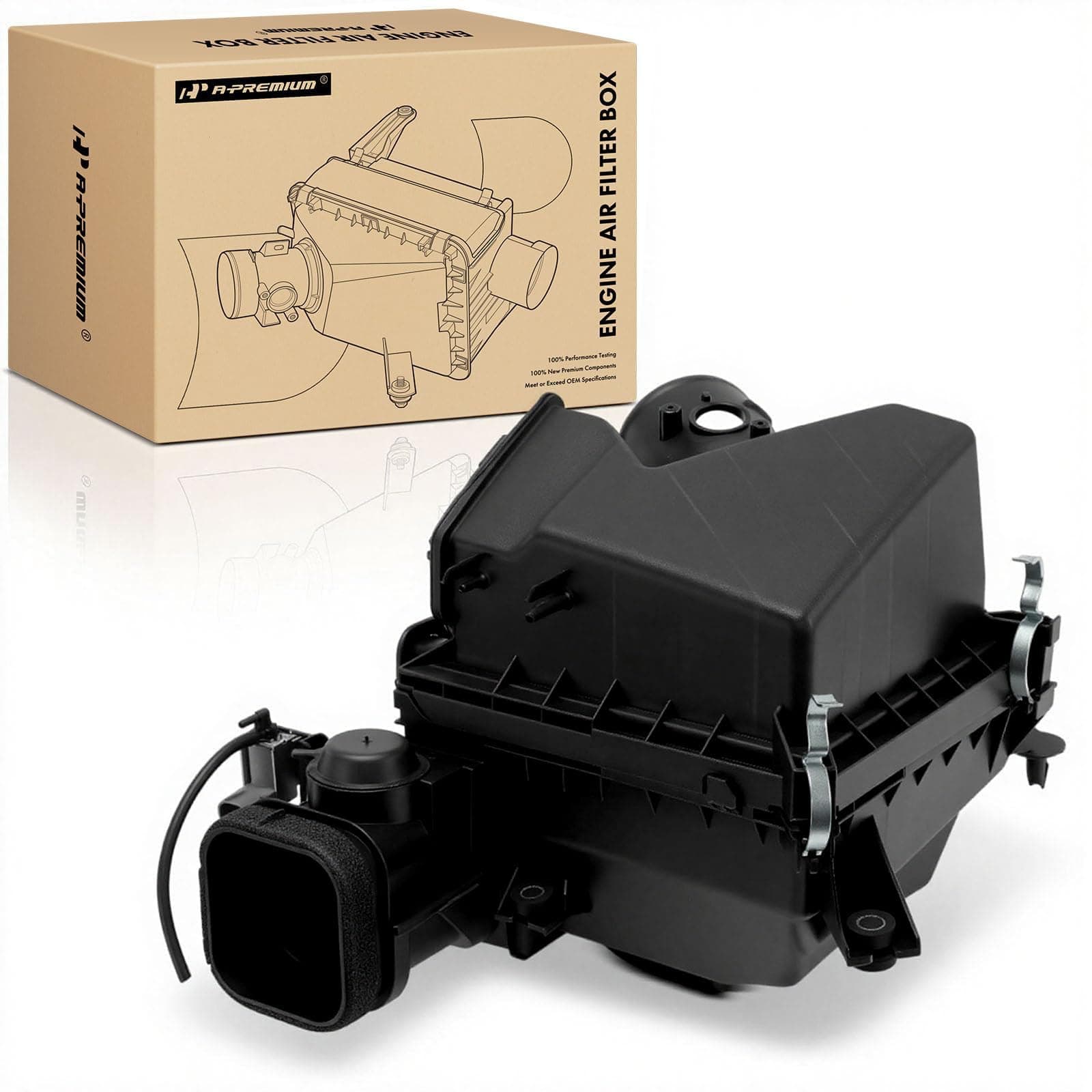 A-Premium Engine Air Filter Cleaner Box Housing without Air Strainer Compatible with Toyota Avalon 2013-2018, Camry 2012-2017 & Lexus ES350 2013-2018, V6 3.5L, Replace# 177050P150, 17705-0P150