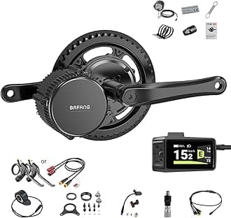 750W Mid Drive Kit,Mid Drive Ebike Conversion Kit Brushless Upgraded Motor with DPC080 Digital Display and 44T Chainring for Commuter Bike,Recumbent Trike,Mountain Bike,Cargo Bike