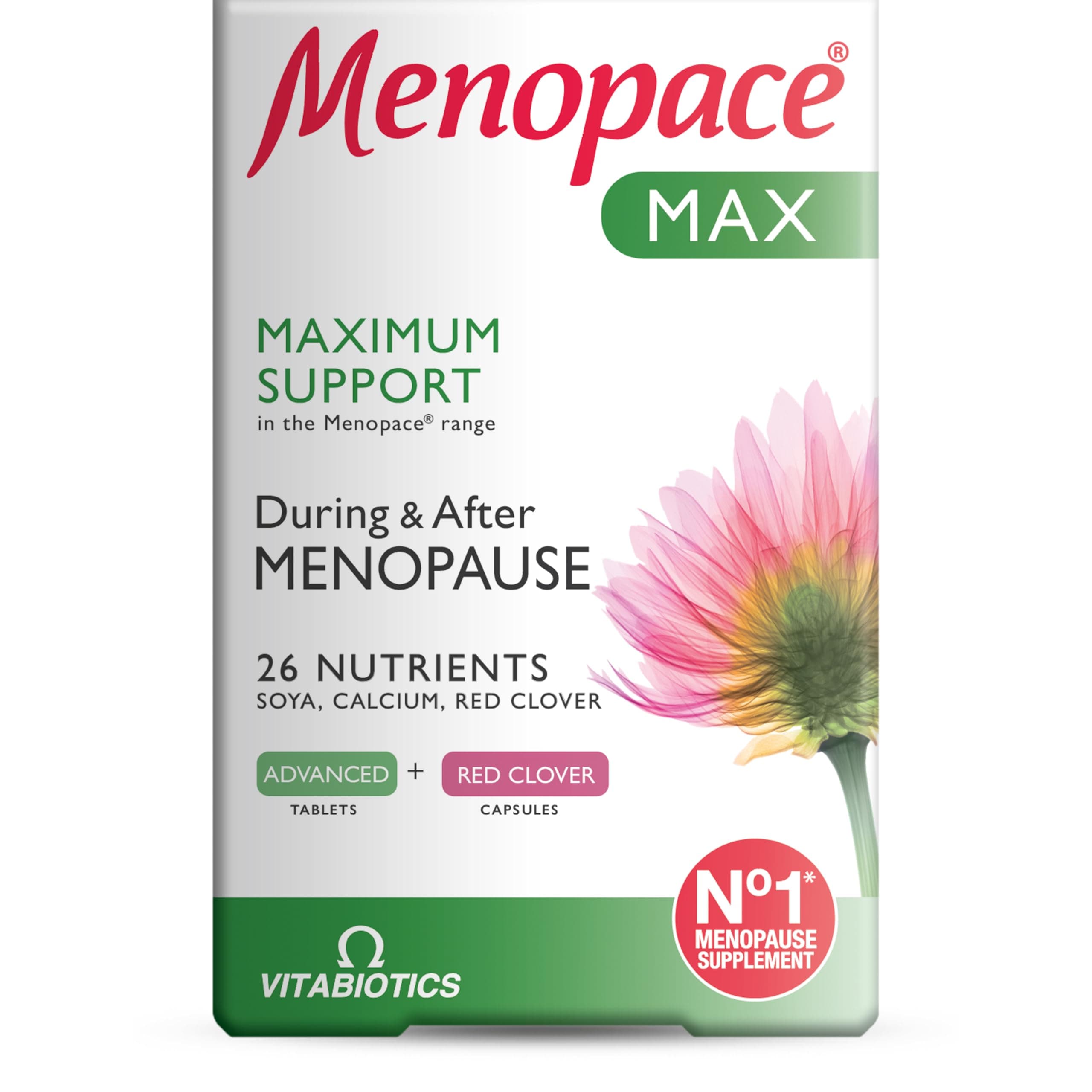 Menopace by Vitabiotics Max Capsules & Tablets x 84