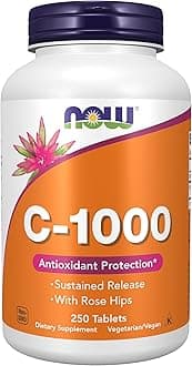 Supplements, Vitamin C-1,000 with Rose Hips, Sustained Release, Antioxidant Protection*, 250 Tablets