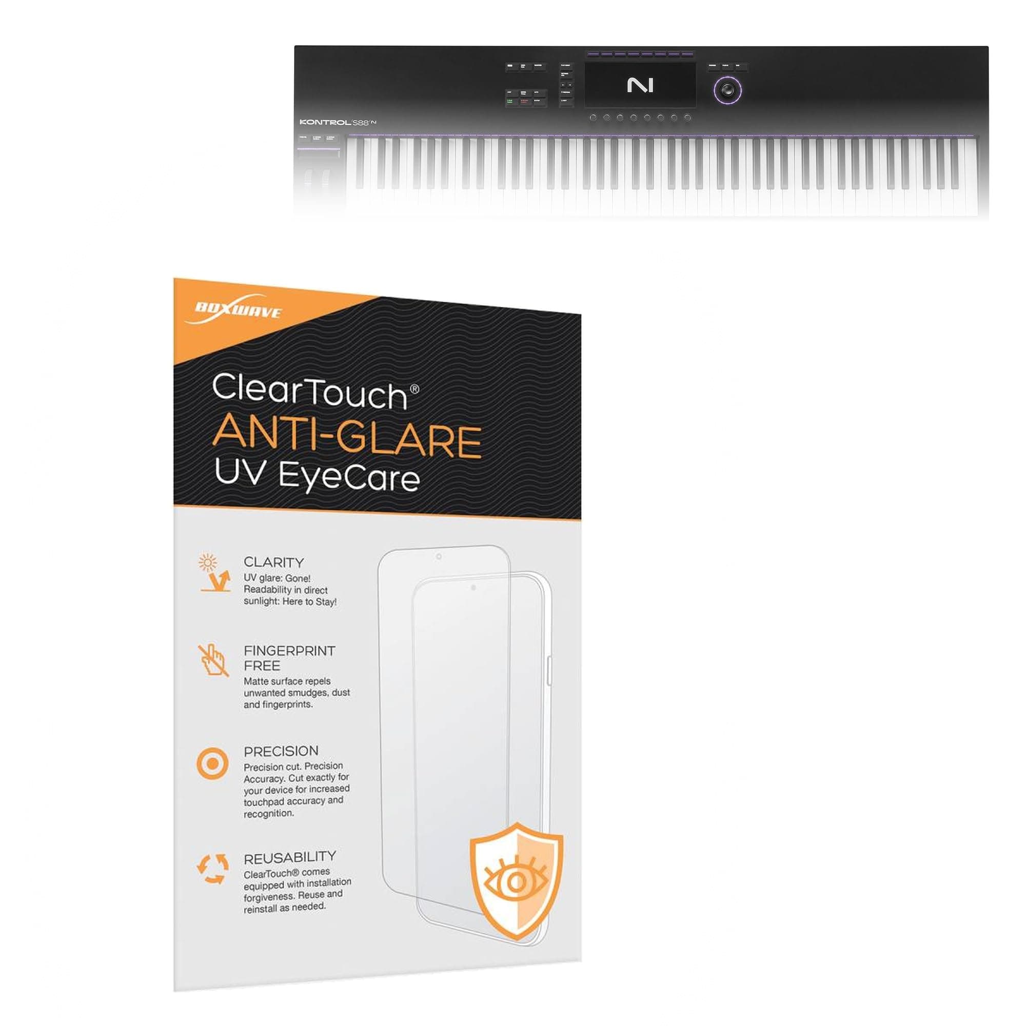 BoxWave Screen Protector Compatible With Native Instruments Kontrol S88 MK3 - ClearTouch Anti-Glare Anti-UV EyeCare (2-Pack), Filters out Harmful Blue Light Reduce Fatigue
