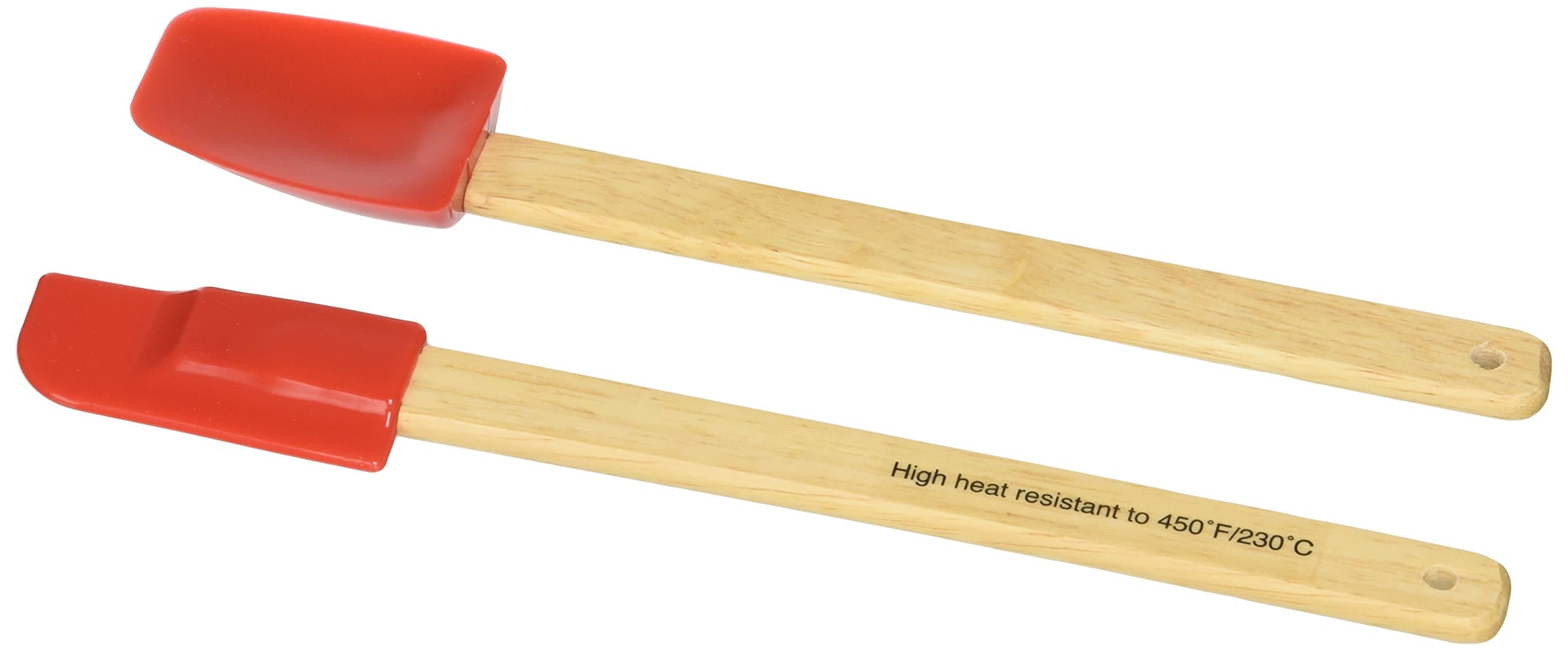 3000R Norpro 2-Piece Mini Spatula Set, Red