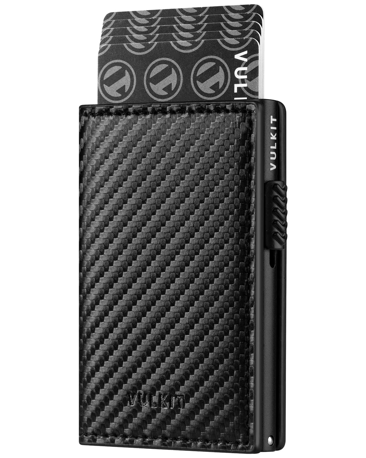 Card Holder Pop Up Wallet RFID Blocking Slim Leather Card Wallet Holds 11 Cards and Notes