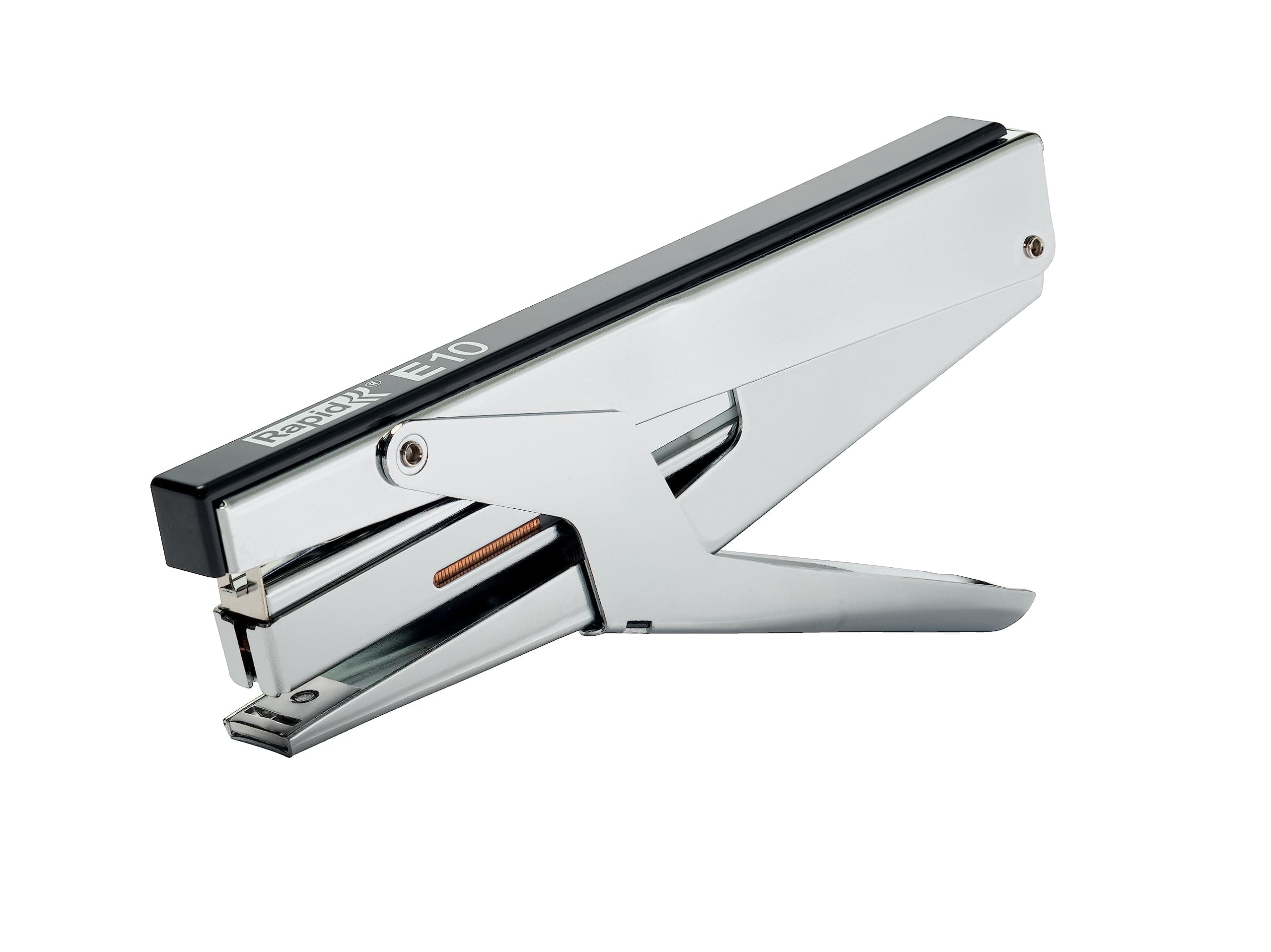 21310400 E10 Stapler Plastic/Metal 10 Sheet Capacity Chrome