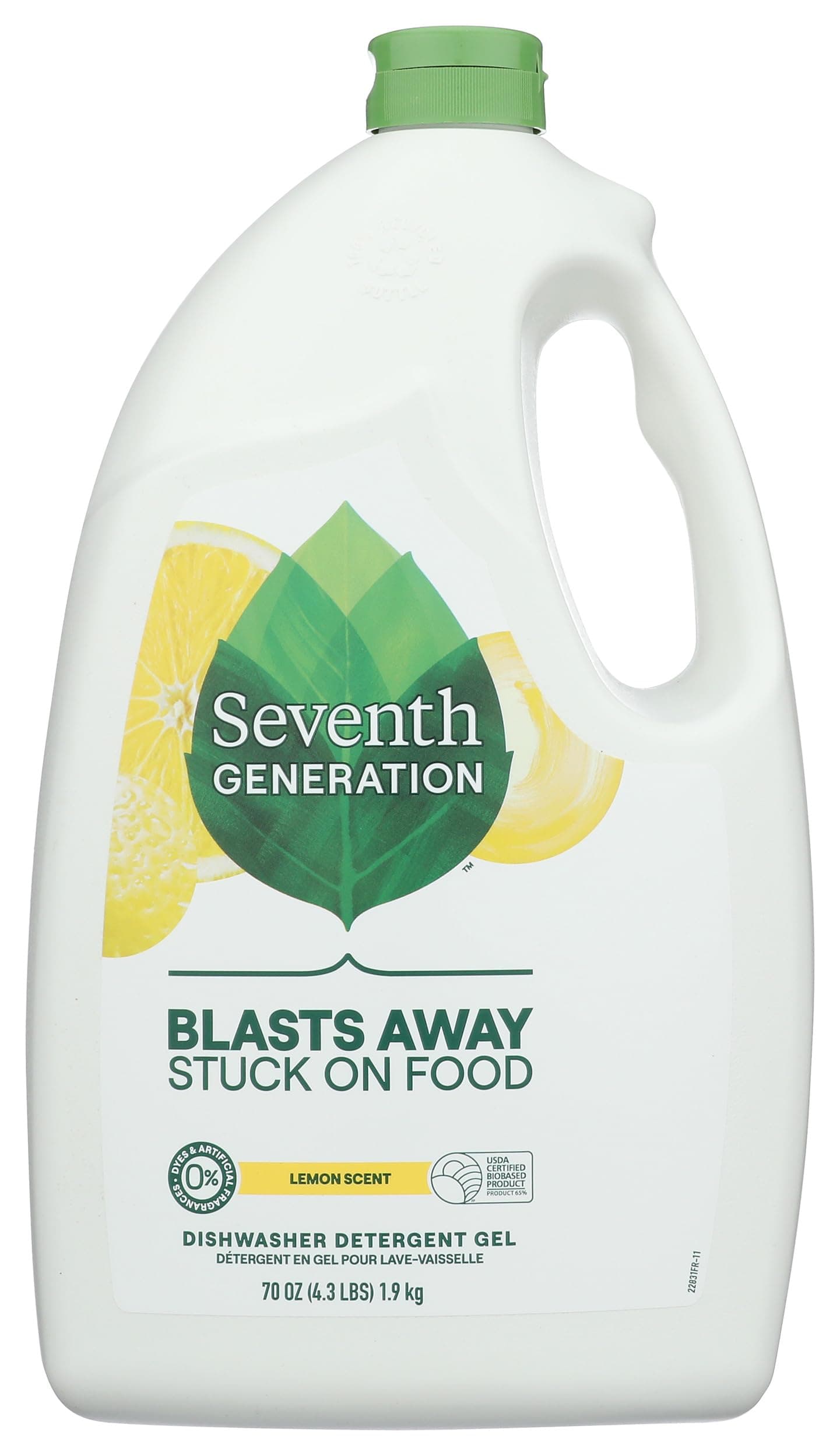 Seventh Generation Lemon Auto Dishwasher Gel, 70 OZ