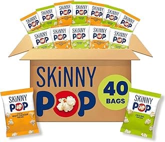 Popcorn, Original and Dairy-Free White Cheddar Variety Pack, Whole Grain Snack, 0.5oz (40ct)