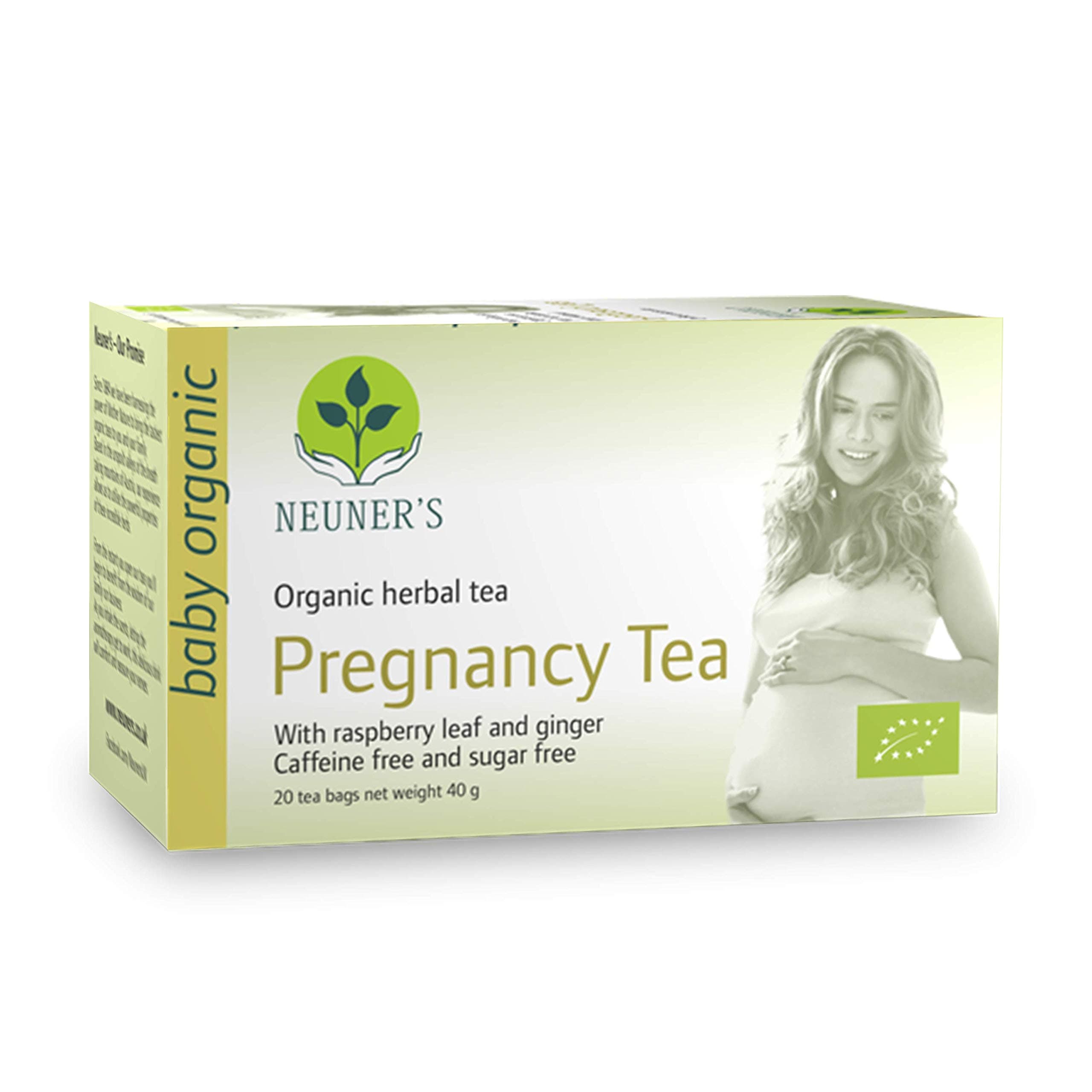 Neuner's | Pregnancy Tea | Herbal Blend With Raspberry Leaf And Ginger Caffeine Free And Sugar Free (20 Tea Bags)