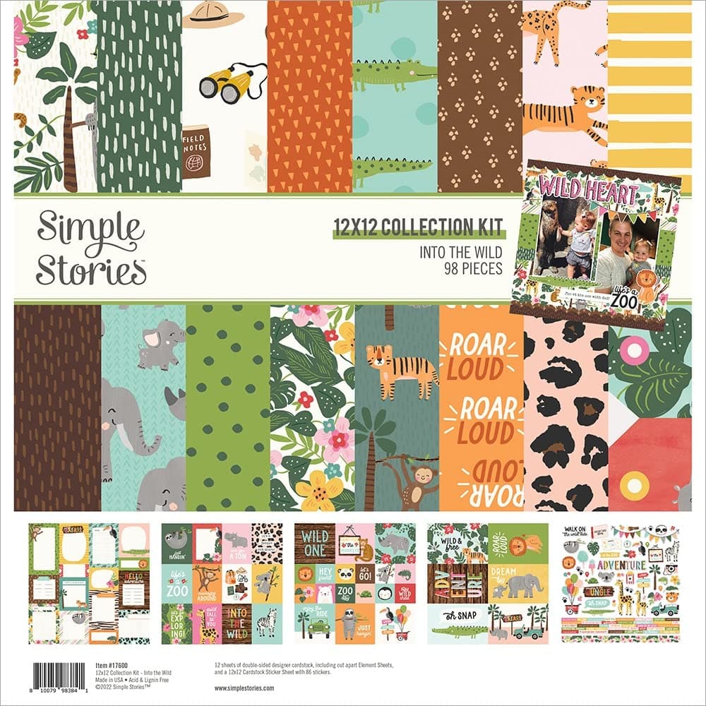 Simple StoriesINTO The Wild COLL 12X12 KIT