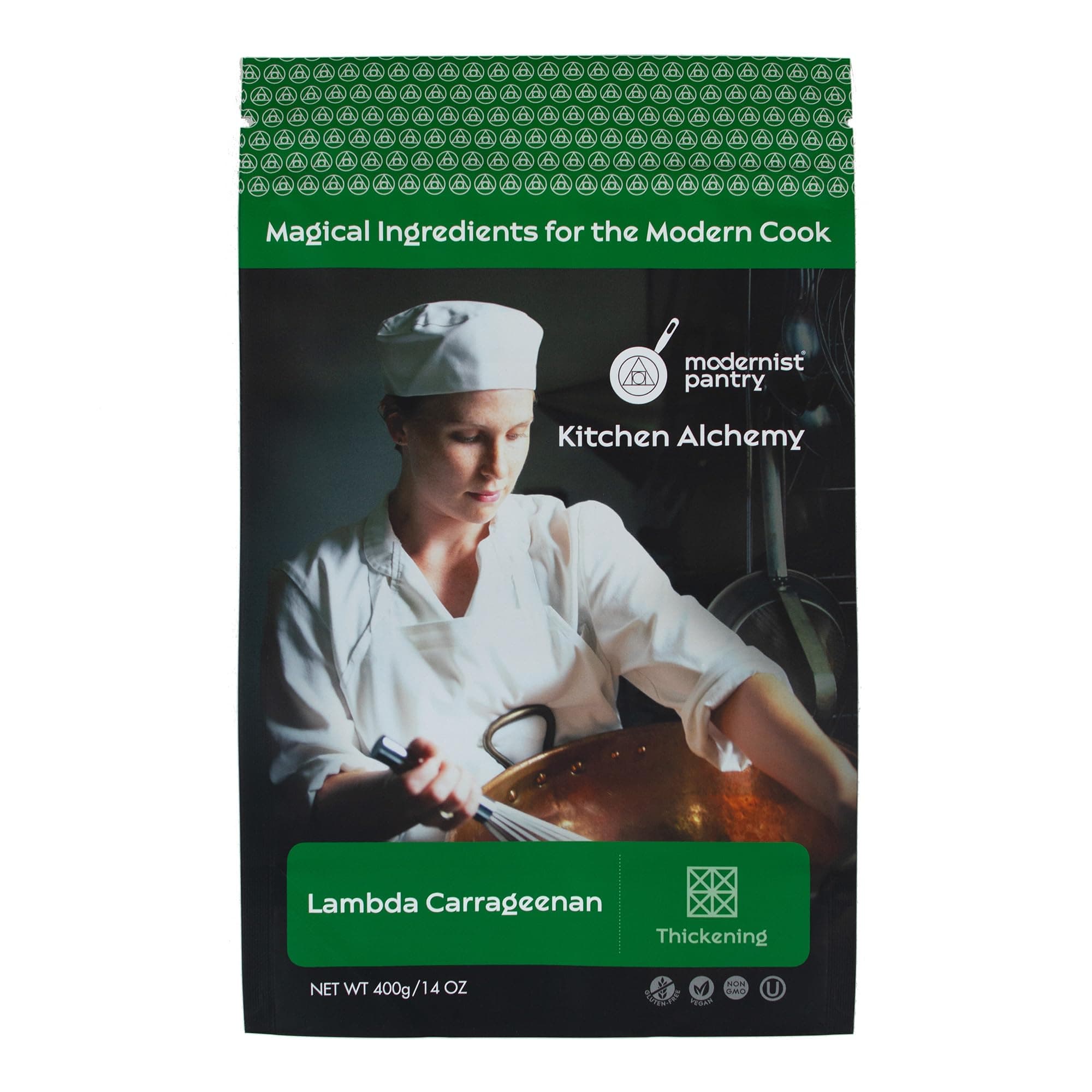 Refined Lambda Carrageenan ⊘ Non-GMO Vegan OU Kosher Certified - 400g/14oz