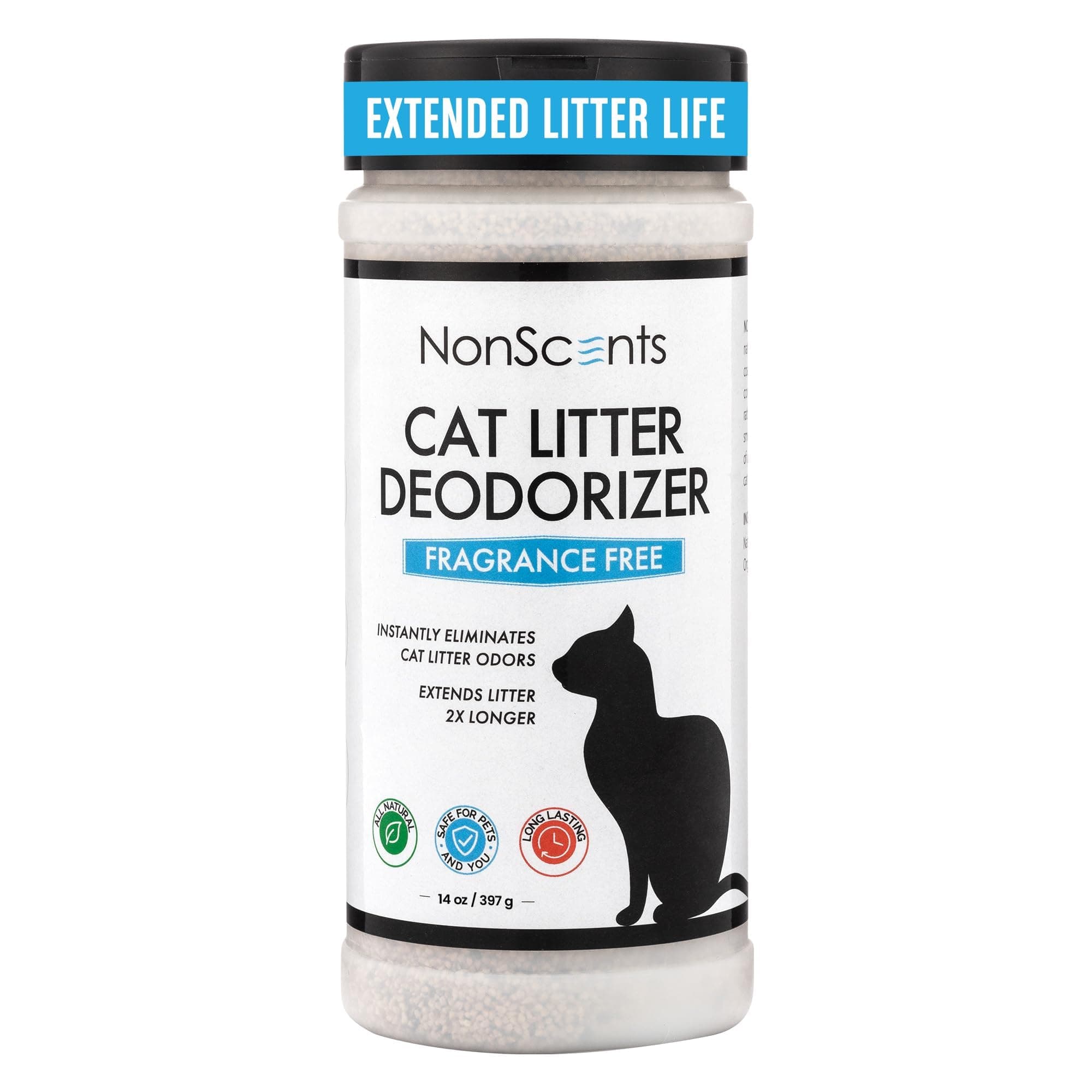 NonScents Odor Control Cat Litter Deodorizer - Professional Strength Odor Neutralizer, 16oz