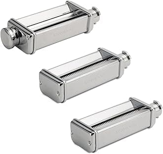 Kenwood MAX980ME Pasta Food Processor Accessories, 18/8 Stainless Steel, Silver