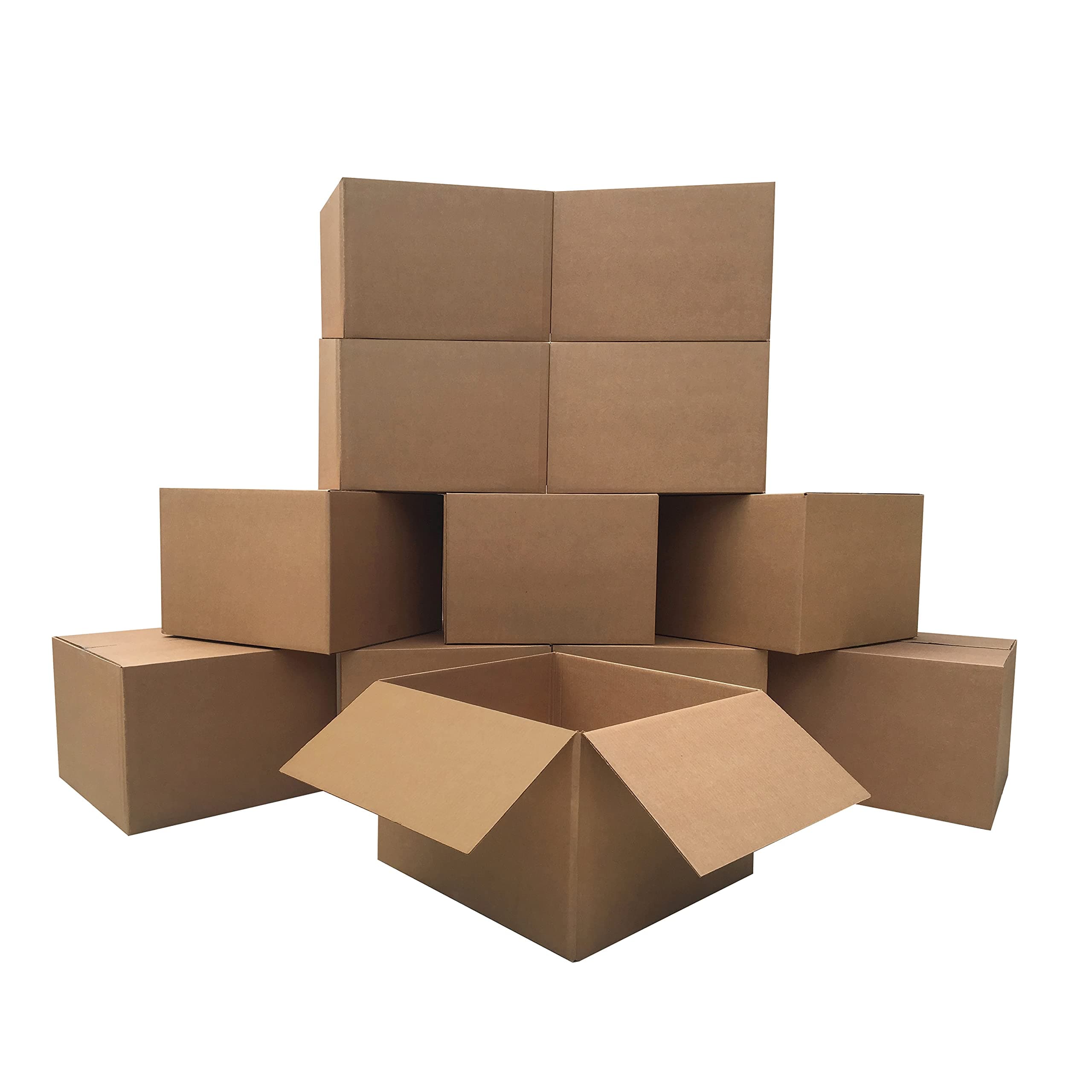 Large Moving Boxes 20" x 20" x 15" Pack of 12, Corrugated Cardboad Boxes For Packing, Shipping, Packing & Moving