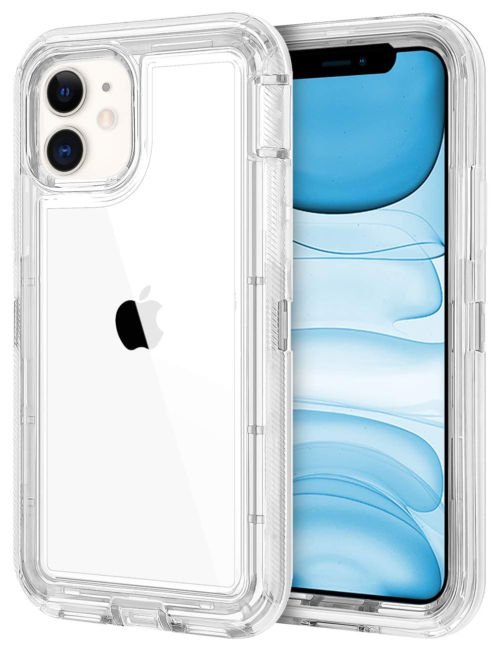 Case for iPhone 11 Case Protective Shockproof Heavy Duty Anti-Scratch Cover iPhone 11 Case for Men Women Full Body Protection Dust Proof Anti-Slip Cover for iPhone 11 6.1 inches Clear