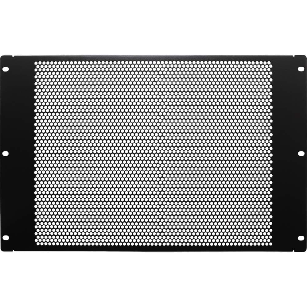 NavePoint 7U Blanking Panel, Perforated, Flanged, 19 inch Wide Network Server Rack or Server Cabinet, Filler Panel, Steel, Hardware Included