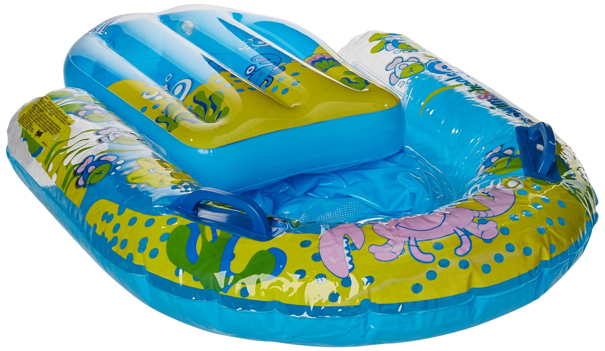 SwimSchool Infant Baby Pool Floats, Free Swimming, Super Buoyant – Ages 6-24 Months – Multiple Colors/Styles – Adjustable Canopies and Seats, Splash & Play Baby Floaties
