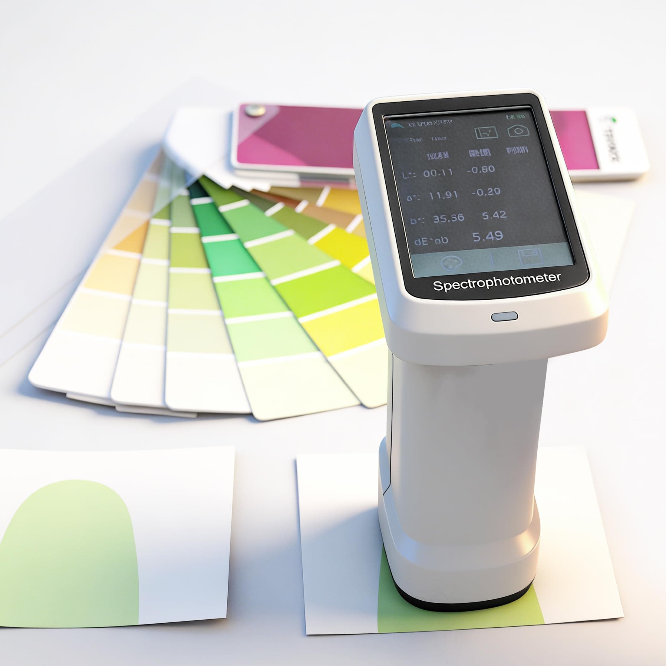 Spectral Colorimeter Handheld Color Analyzer Color Testing Equipment with Repeatability ≤0.03 Color Measuring Device Meter Offers Over 30 Measurement Parameters (Model AMT539)