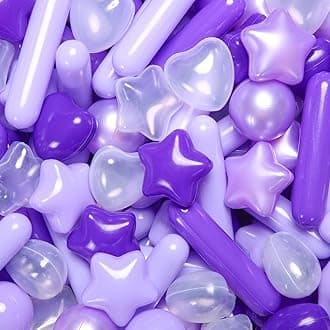 STARBOLO Ball Pit Balls for Toddlers - Macaron 150 Ball Pit Balls Crush Proof Plastic Toy Balls for Toddlers Ball Pits, Ball Pit Play Tent, Baby Pool Water Toys(Mixed Purple)