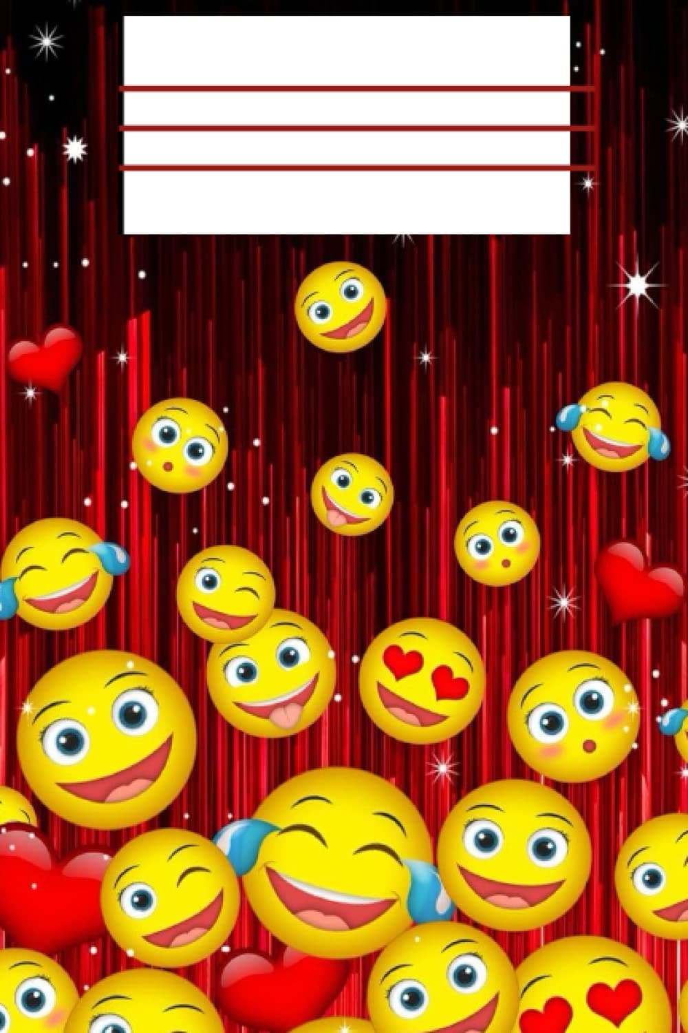Happy emoji notebook: Fun emoji writing diary
